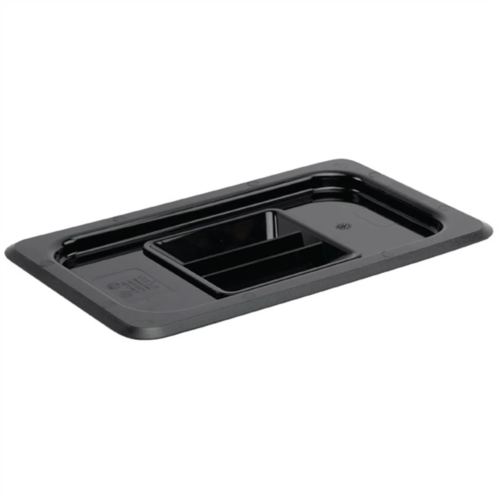 Vogue U477 - Black Polycarbonate 1/4 Gastronorm Lid