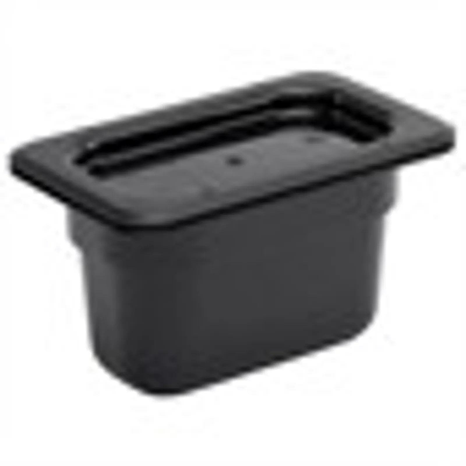 Vogue U473 - Black Polycarbonate 1/9 Gastronorm Tray 100mm