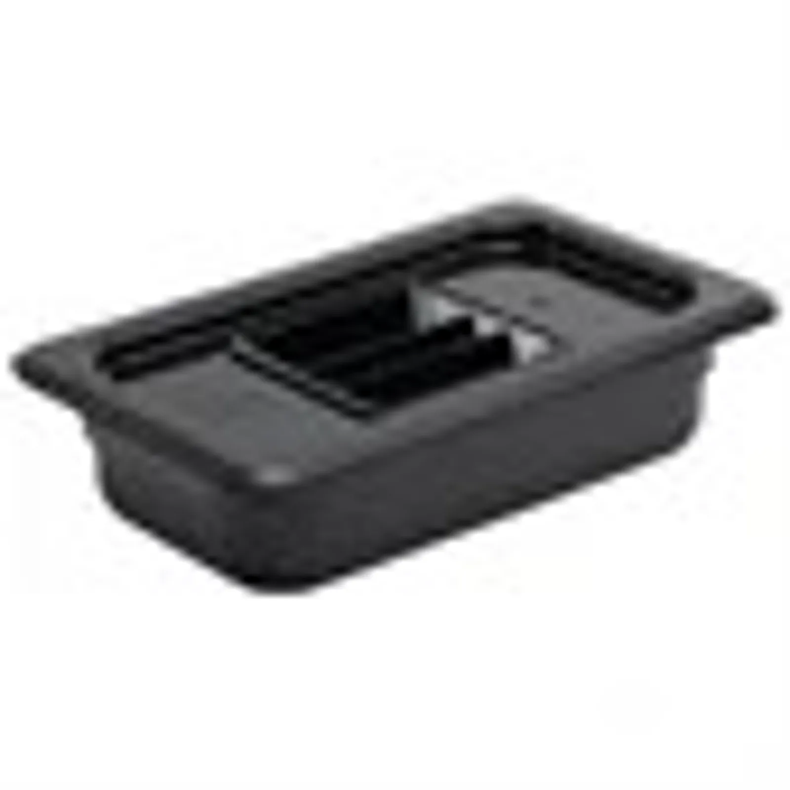 Vogue U466 - Black Polycarbonate 1/4 Gastronorm Tray 65mm