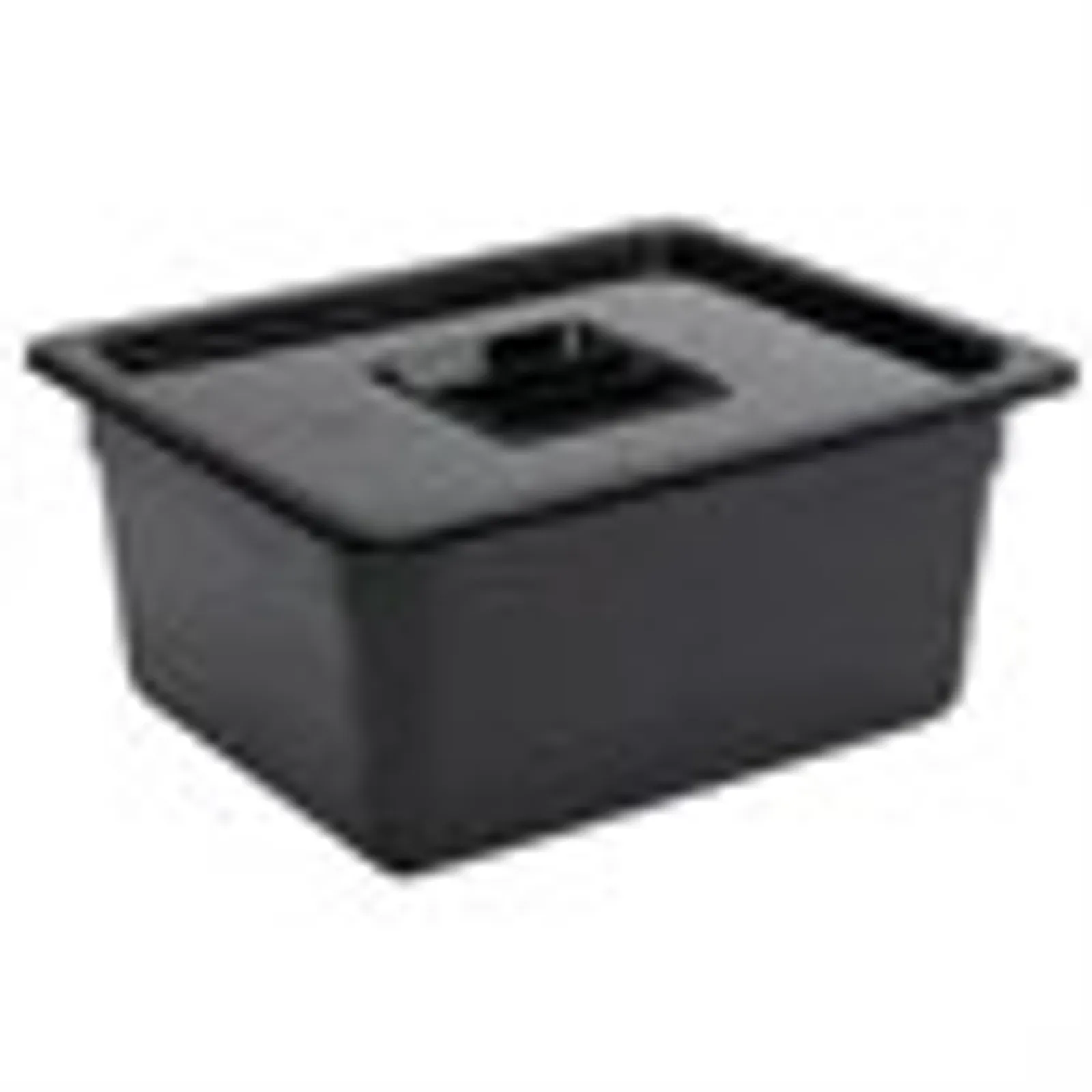 Vogue U460 - Black Polycarbonate 1/2 Gastronorm Tray 150mm