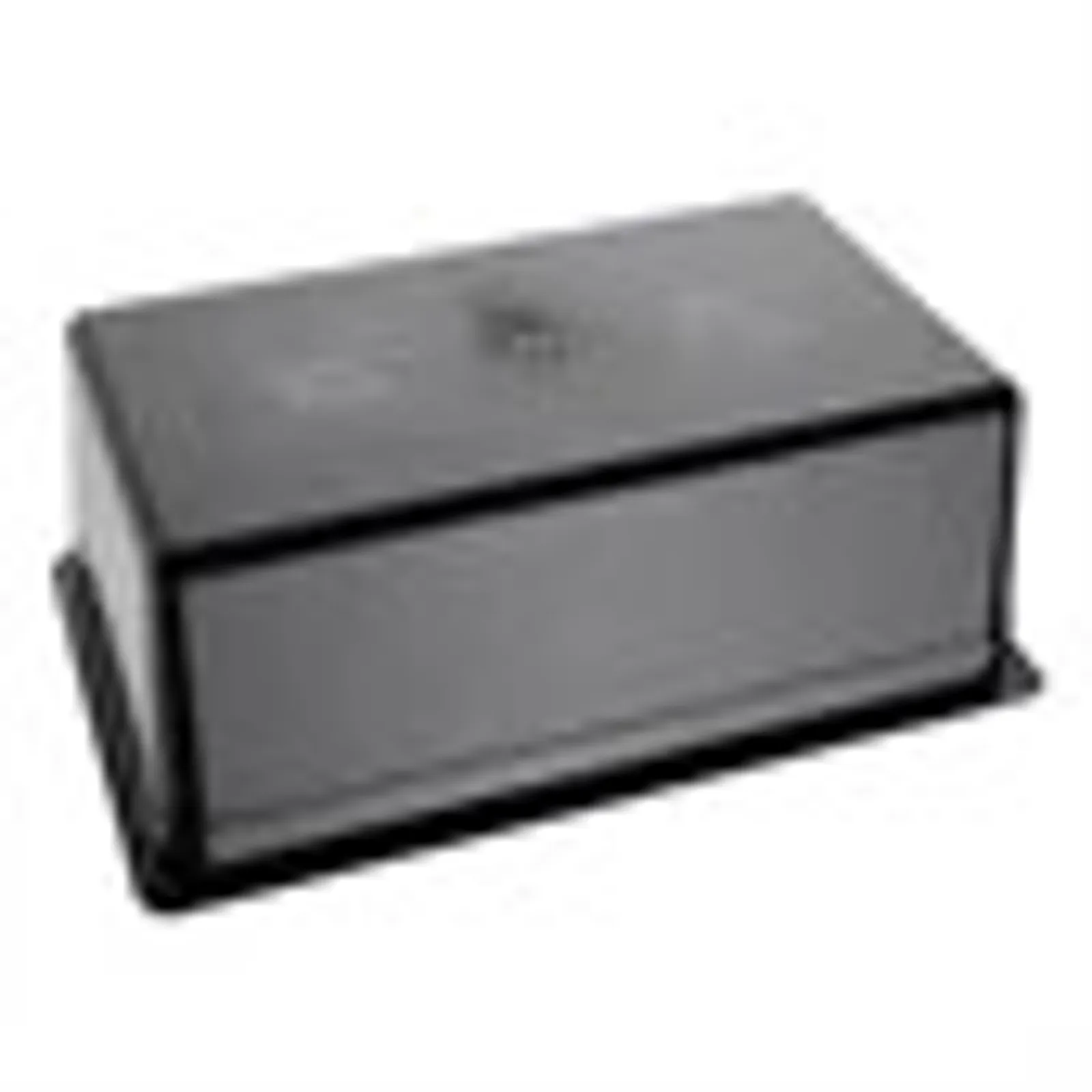 Vogue U457 - Black Polycarbonate 1/1 Gastronorm Tray 200mm