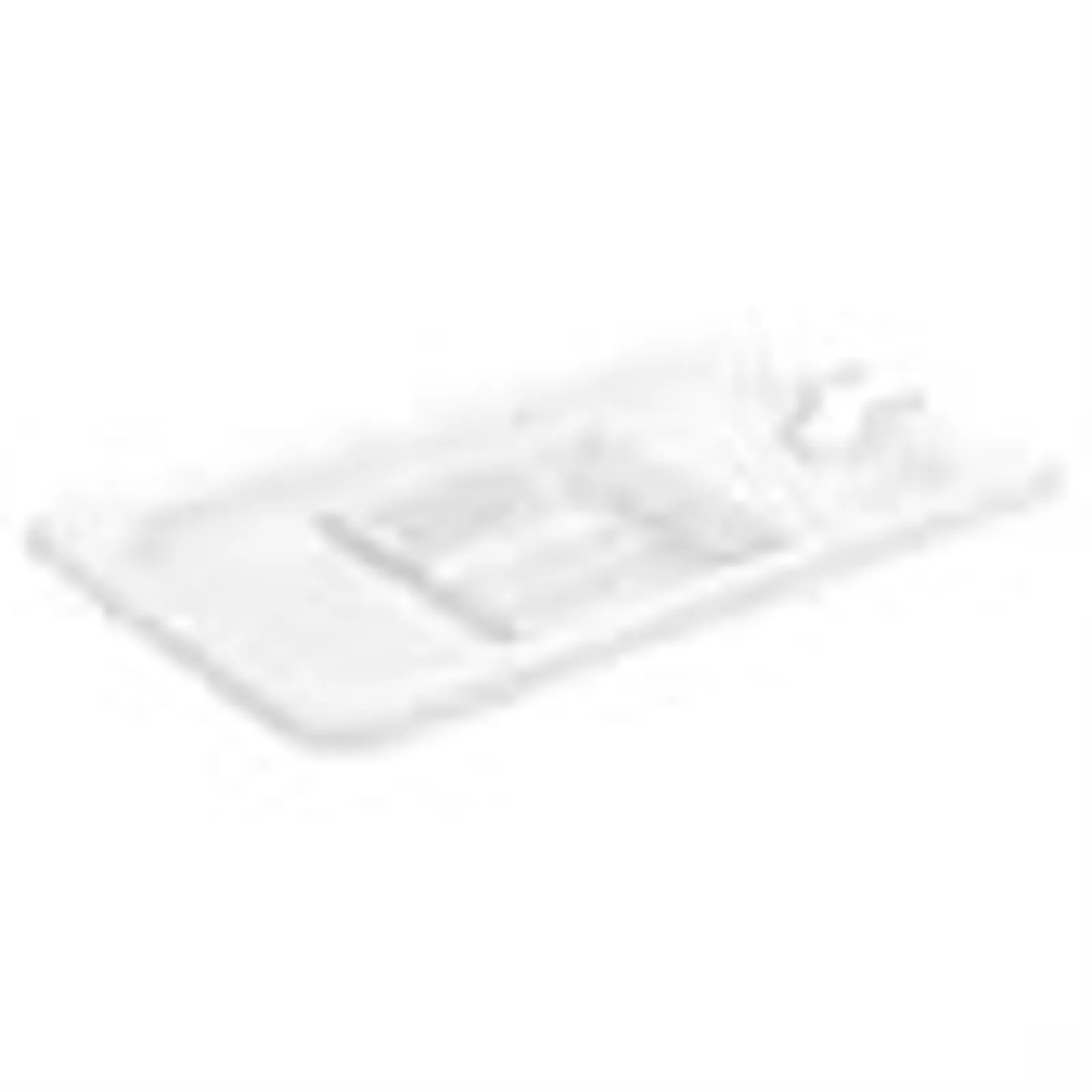 Vogue U253 - Clear Polycarbonate 1/4 Gastronorm Lid Notched