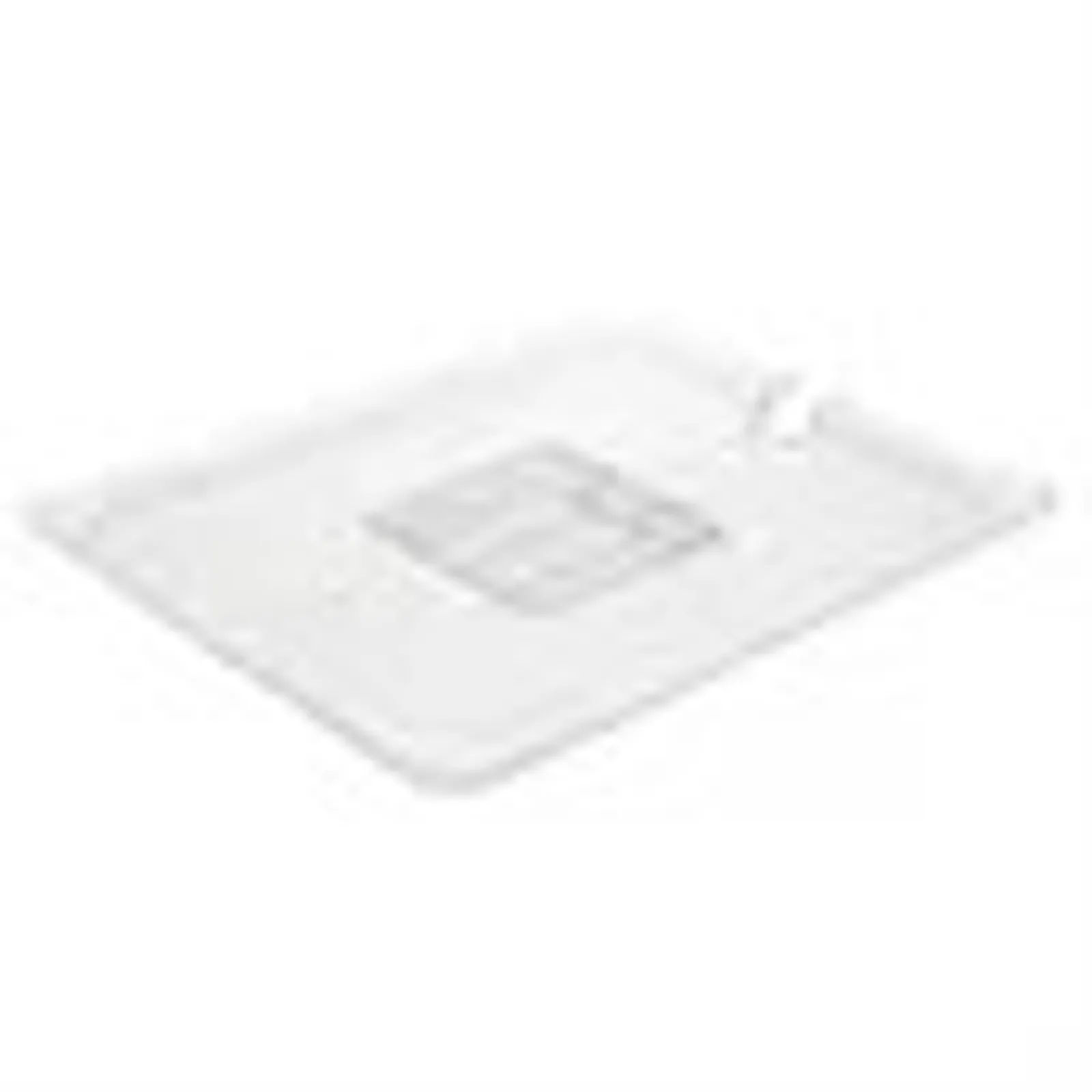 Vogue U251 - Clear Polycarbonate 1/2 Gastronorm Lid Notched