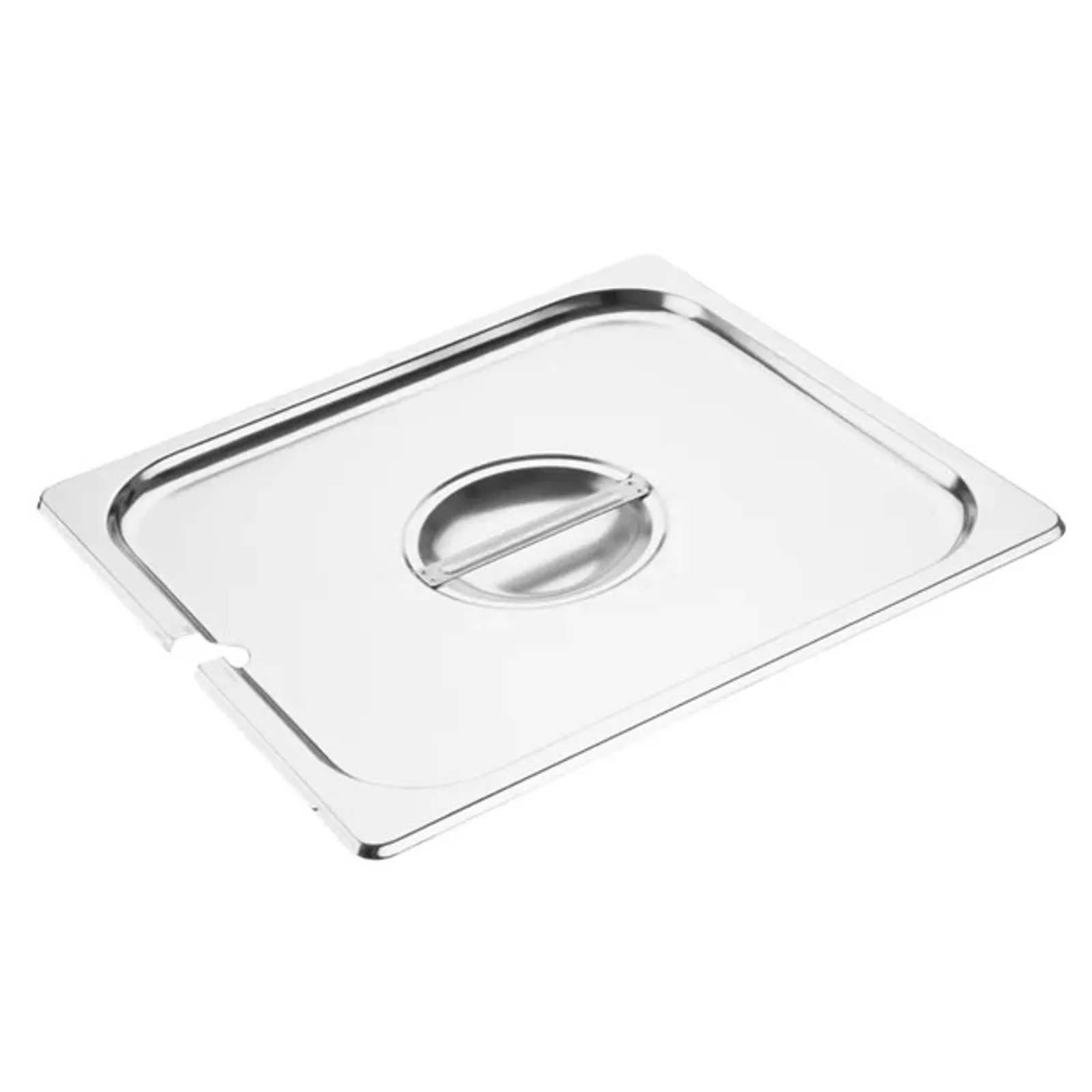 Vogue DP252 - St/St GN Notched Lid - 2/3