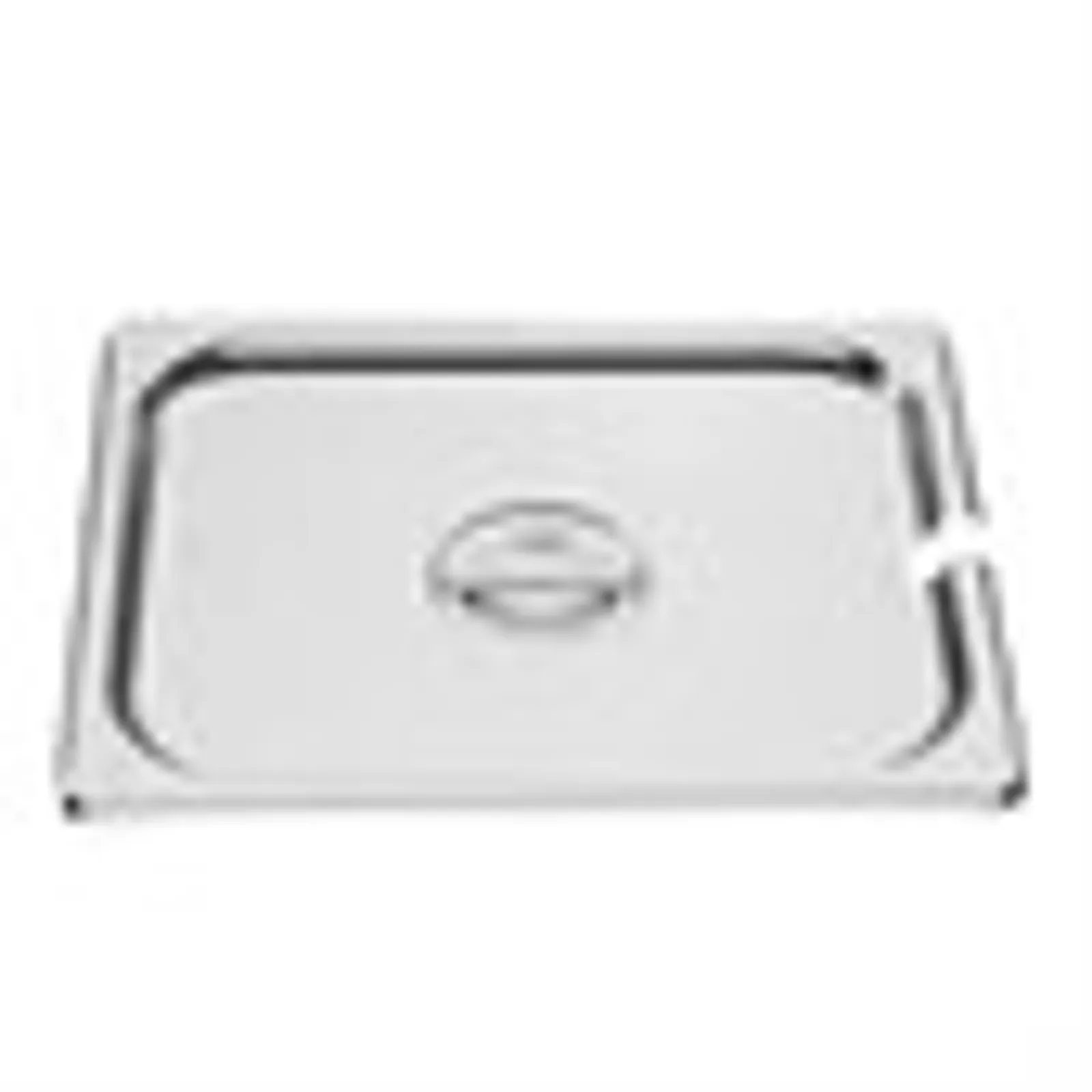 Vogue DP251 - St/St GN Notched Lid - 1/2