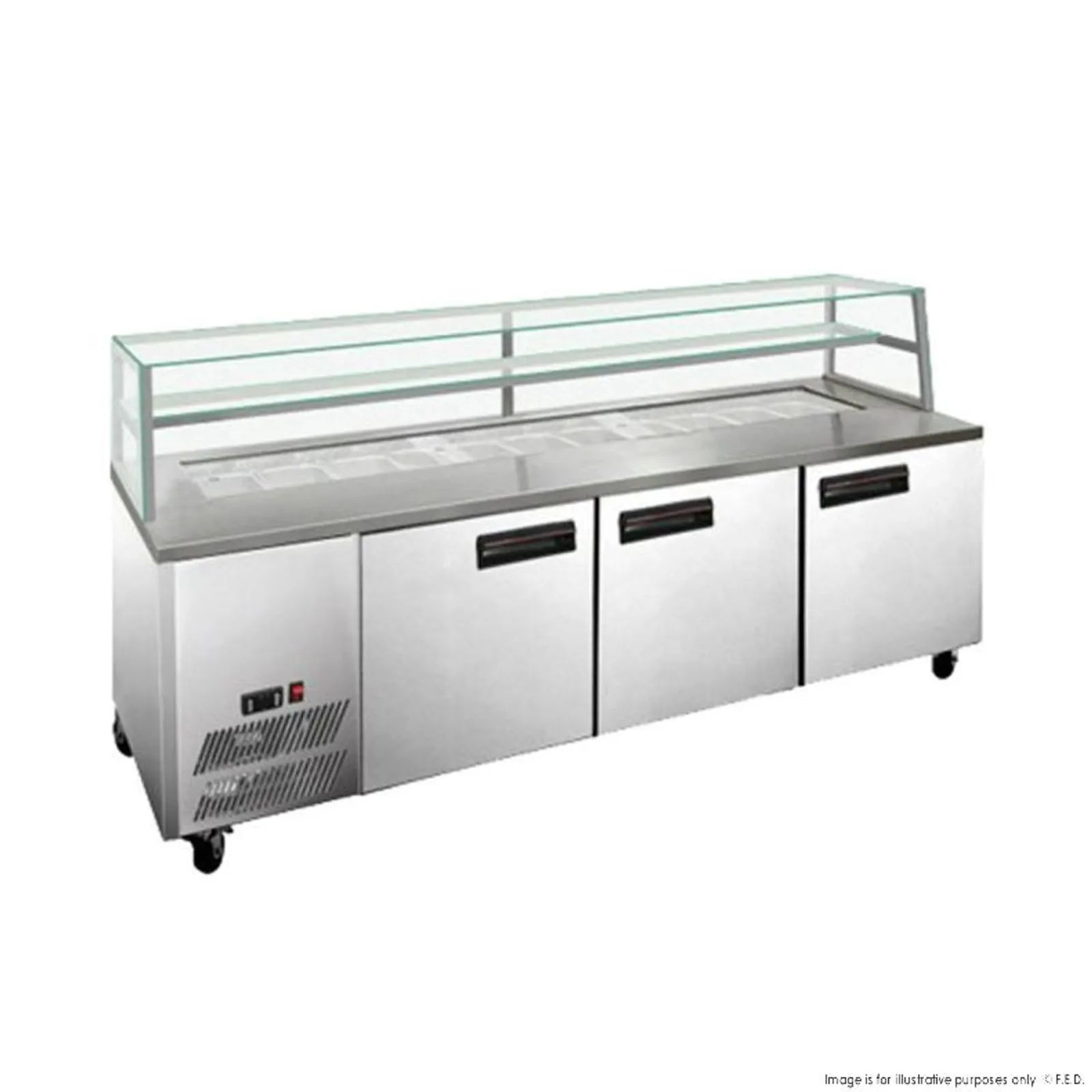 Thermaster SCB/21 - Three Door DELUXE Sandwich Bar
