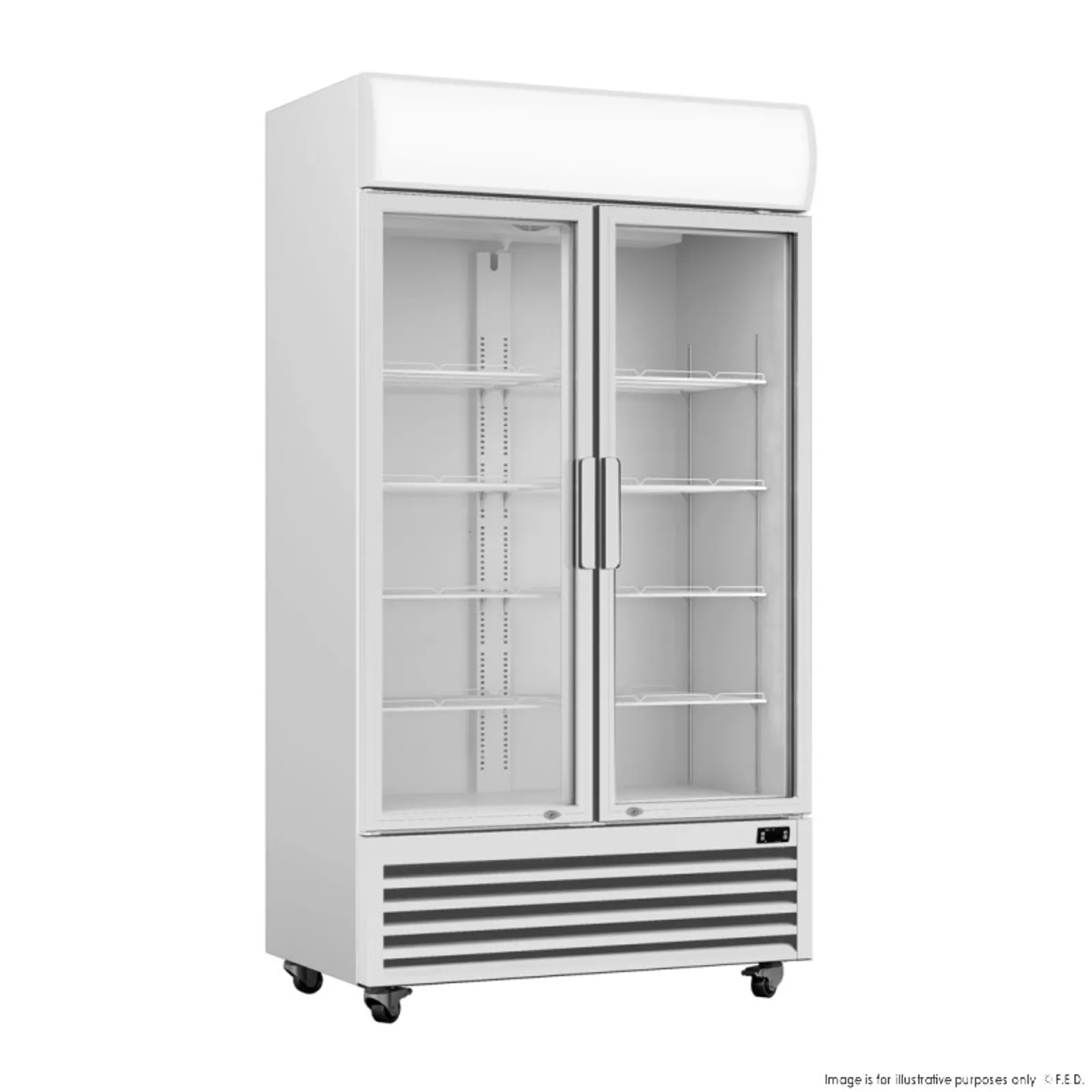 Thermaster LG-580P - Double Glass Door Colourbond Upright Drink Fridge