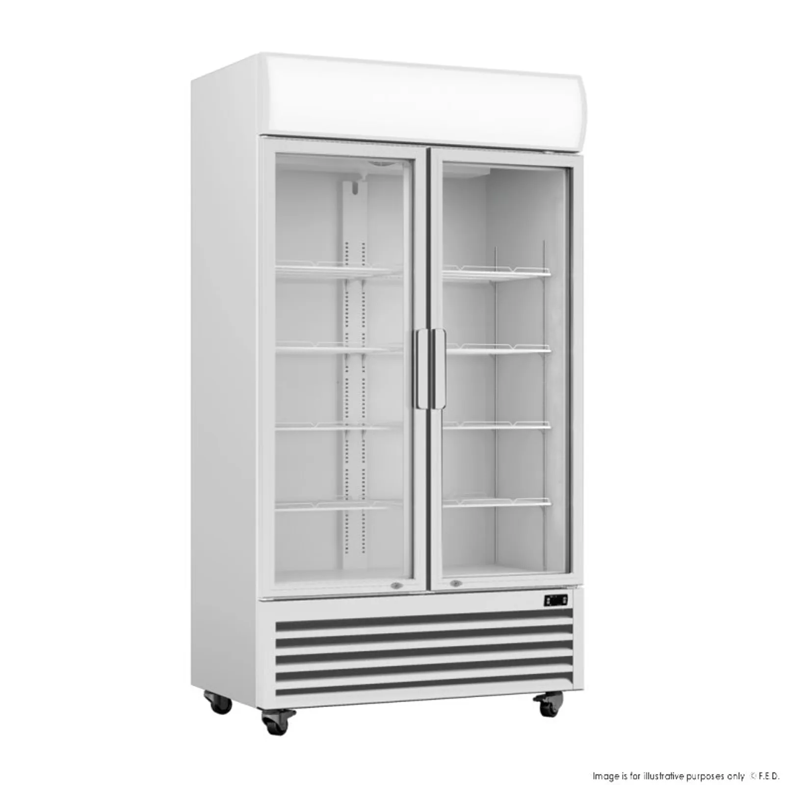 Thermaster LG-580P - Double Glass Door Colourbond Upright Drink Fridge