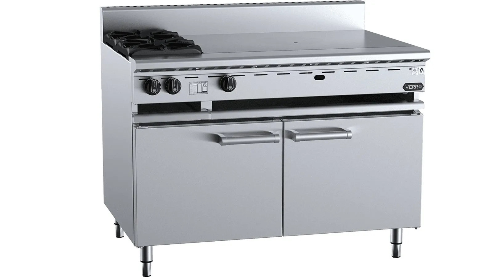VERRO VBT-SB2-TT9 - Combination 2 Open Burners 900mm Target Top Cabinet Mounted