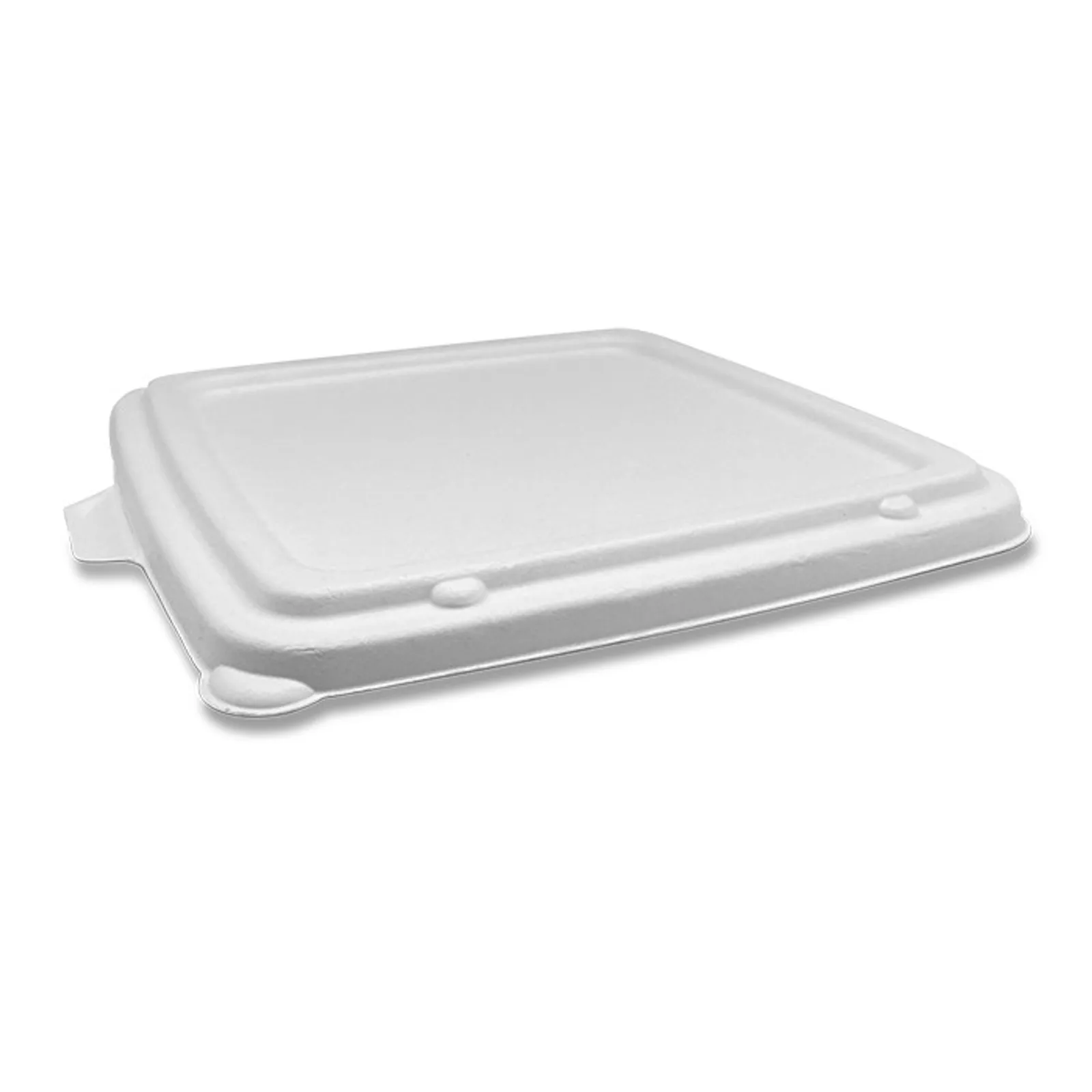 PAC Trading STT9LS - Sugarcane Lid Square Takeaway Tray 9″ 200pc/ctn