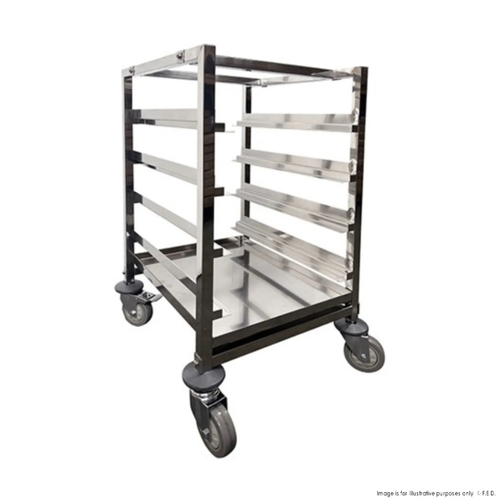 Modular System 415771 - Glasswasher Basket Trolley 4 Tray