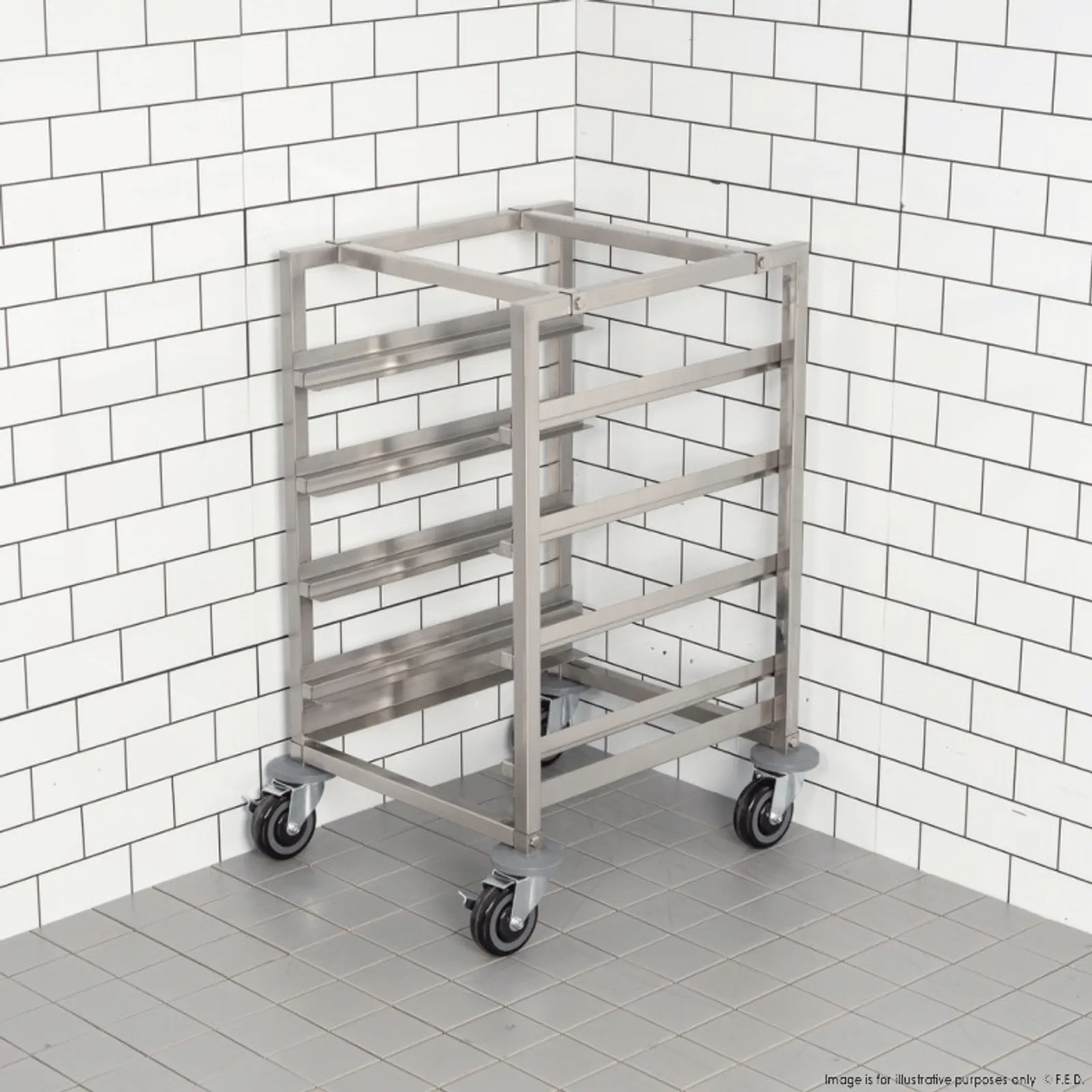 Modular System 415771 - Glasswasher Basket Trolley 4 Tray