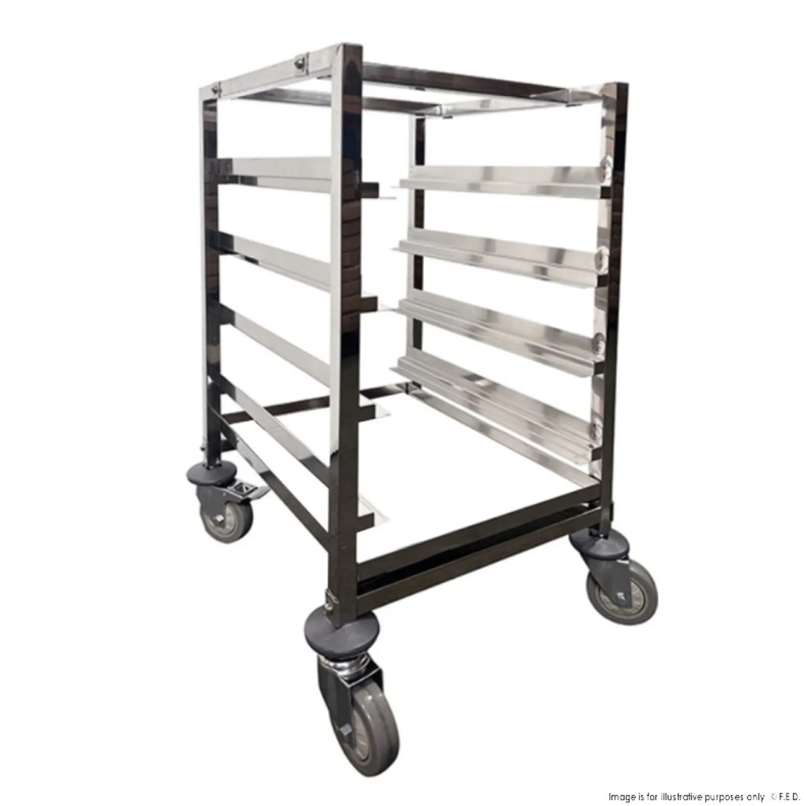 Modular System 406227C - Dishwasher Basket Trolley 4 Tray