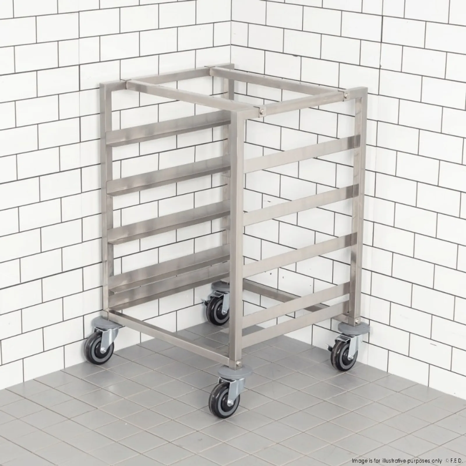 Modular System 406227C - Dishwasher Basket Trolley 4 Tray