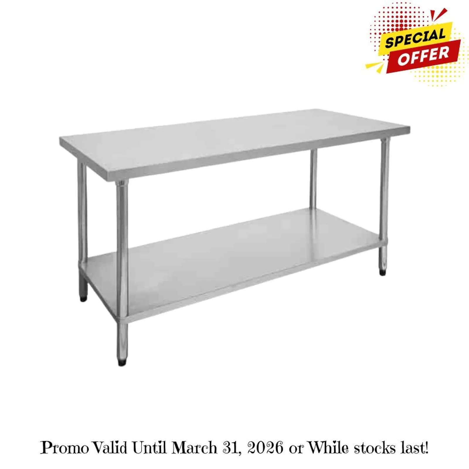 Modular Systems 1800-7-WB - Work Bench with Undershelf 1800x700x900mm