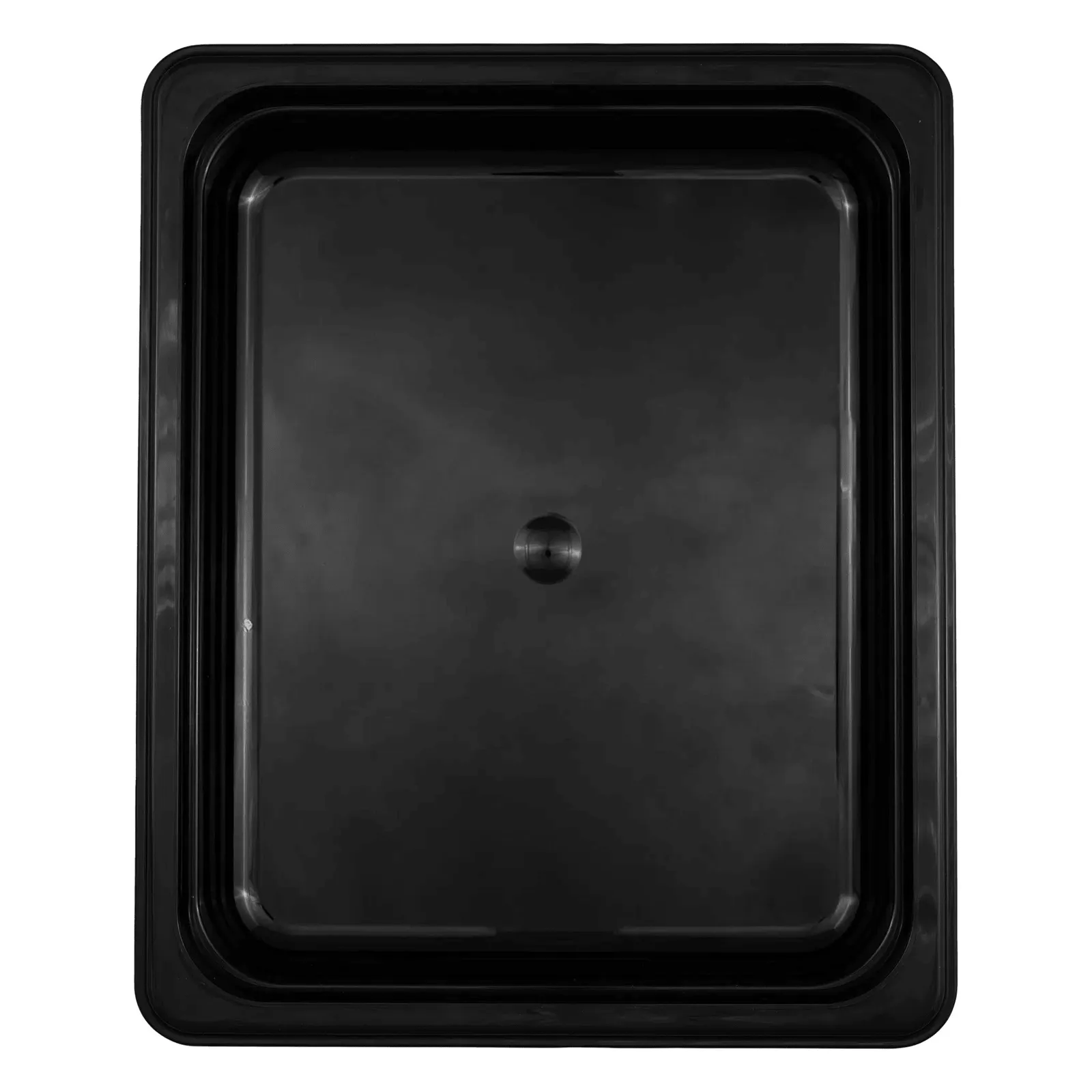 KH Classik Chef 09504 - KH 1/2 X 100mm Size – Polycarbonate Steam Pan Black