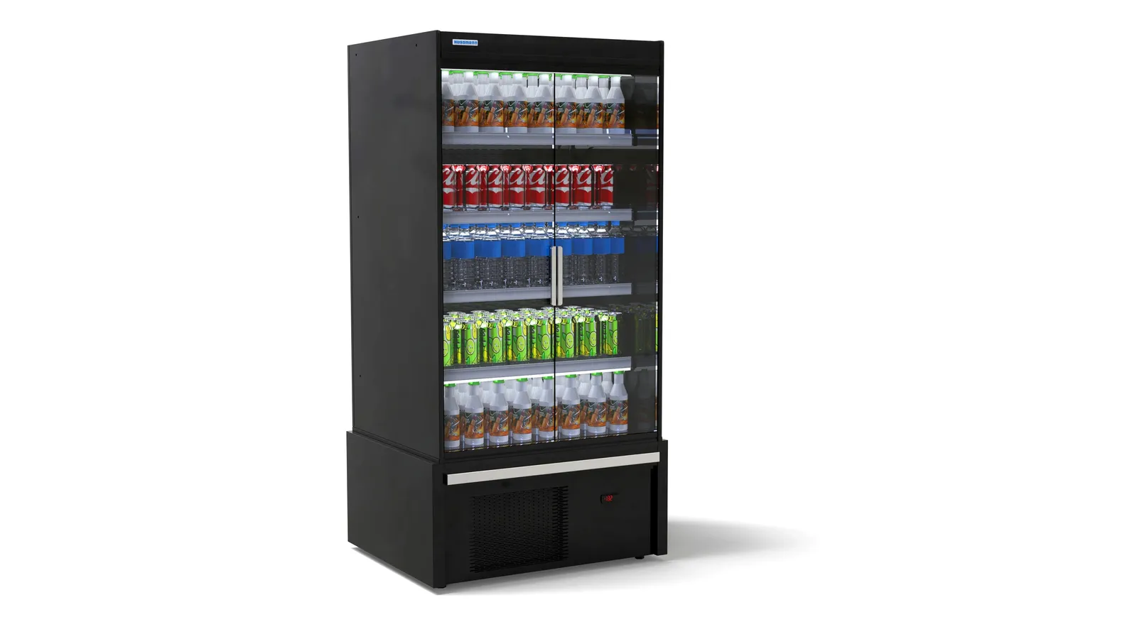 Hussmann H2TMDS-10 - Multideck 2 Glass Door Chiller Cabinet 571L