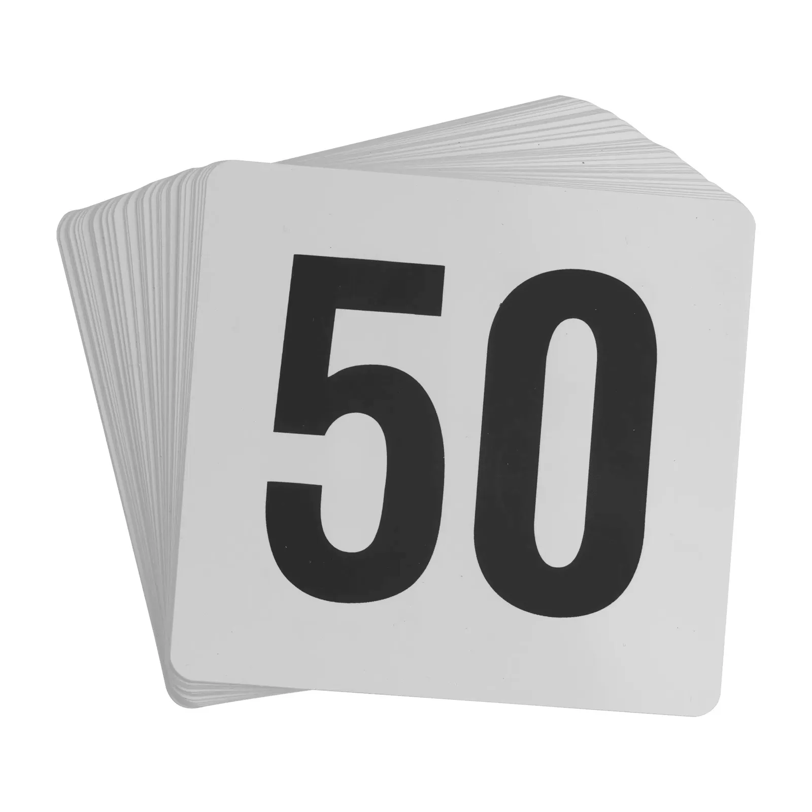 KH Classik Chef 32304 - Plastic Table Number Set Black On White 1 - 50