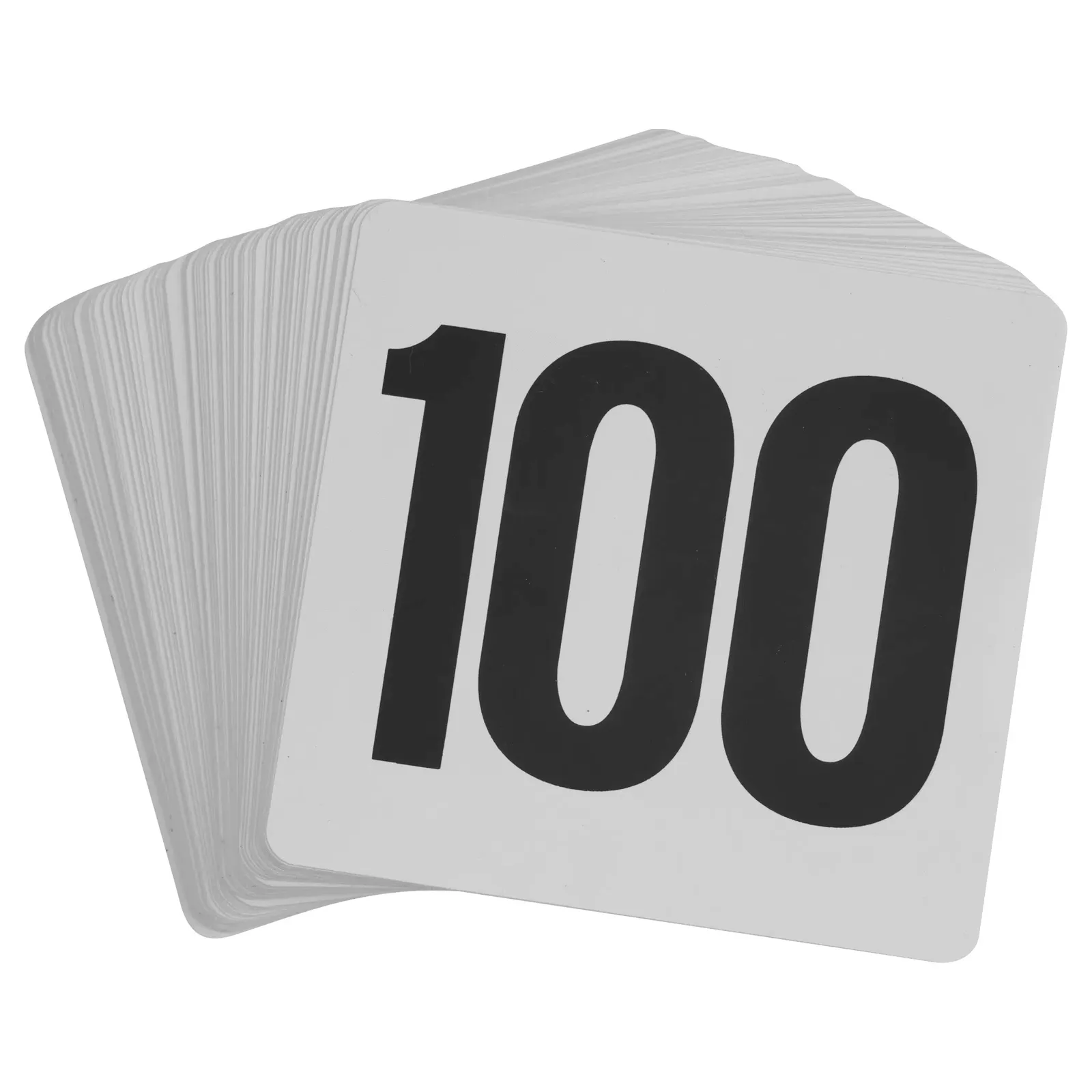 KH Classik Chef 32312 - Plastic Table Number Set White On Black 1 - 100