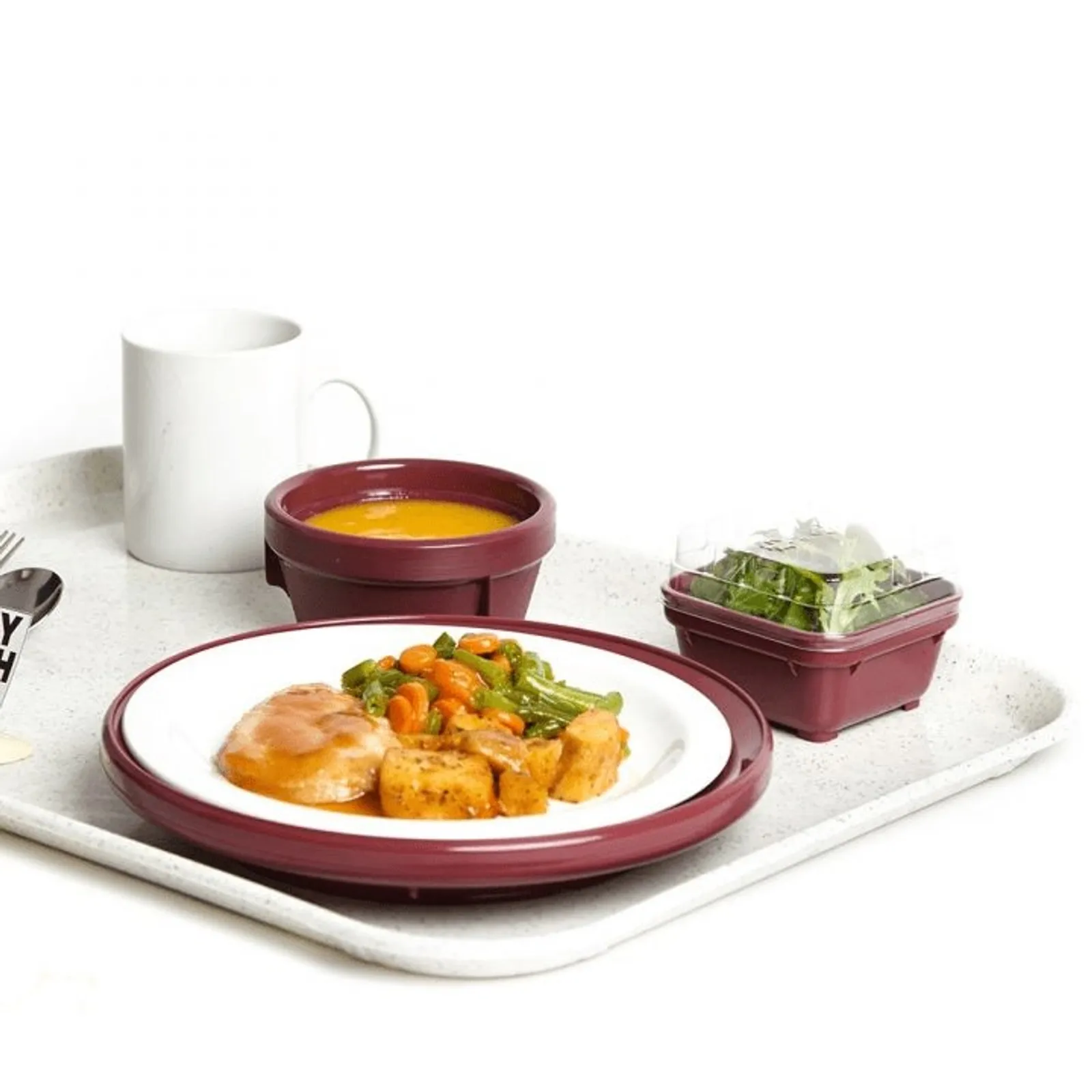 KH Healthcare 89112 - Tray Fibreglass 560 X 405mm White Speckled