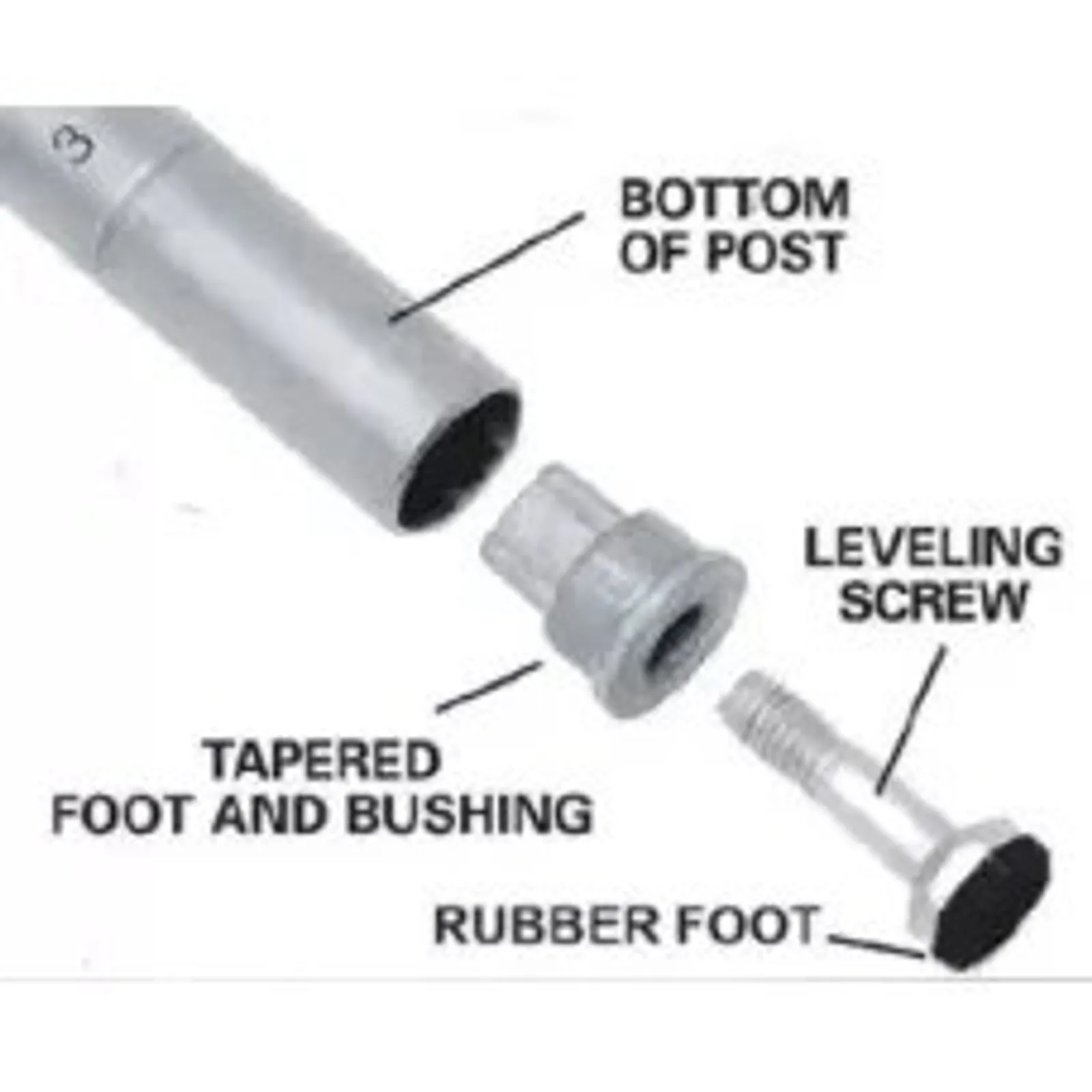 Atlas AX Shelving Accessory : ADJUSTABLE FEET