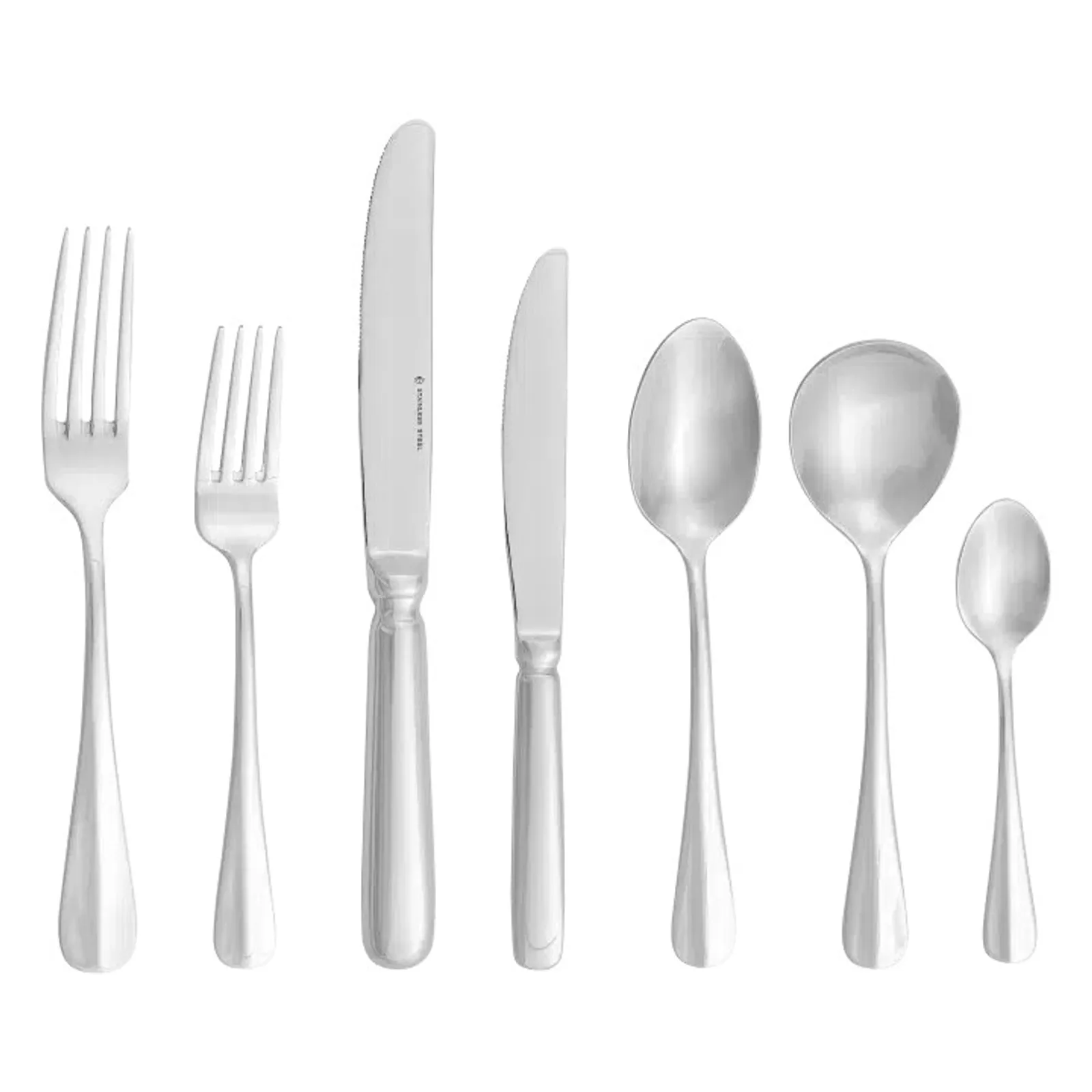 KH Classik Chef XC403 - Stainless Steel Cutlery Hudson Dessert Spoon - Pack of 12