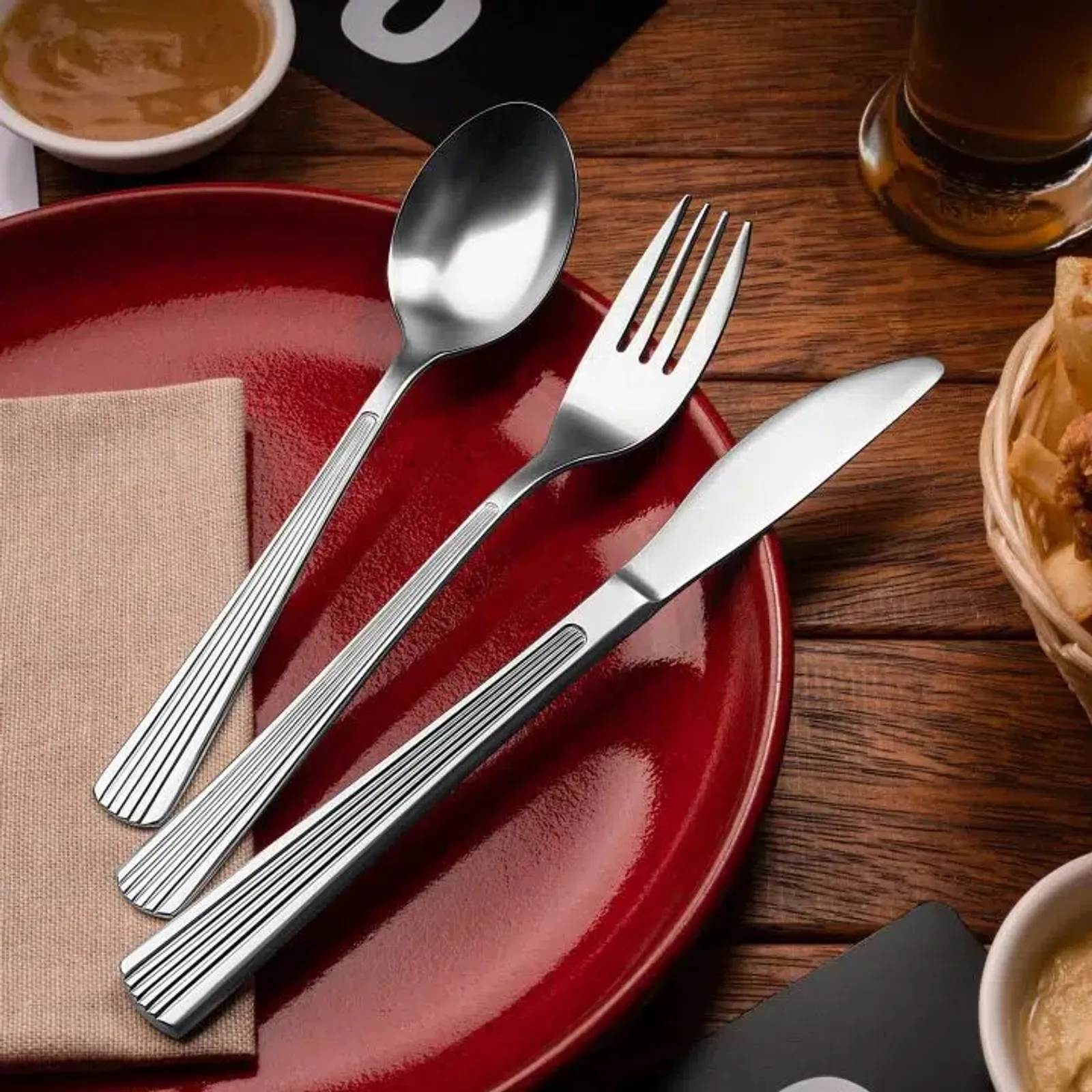 KH Classik Chef XC601 - Stainless Steel Cutlery Carlton Coffee Spoon - Pack of 12