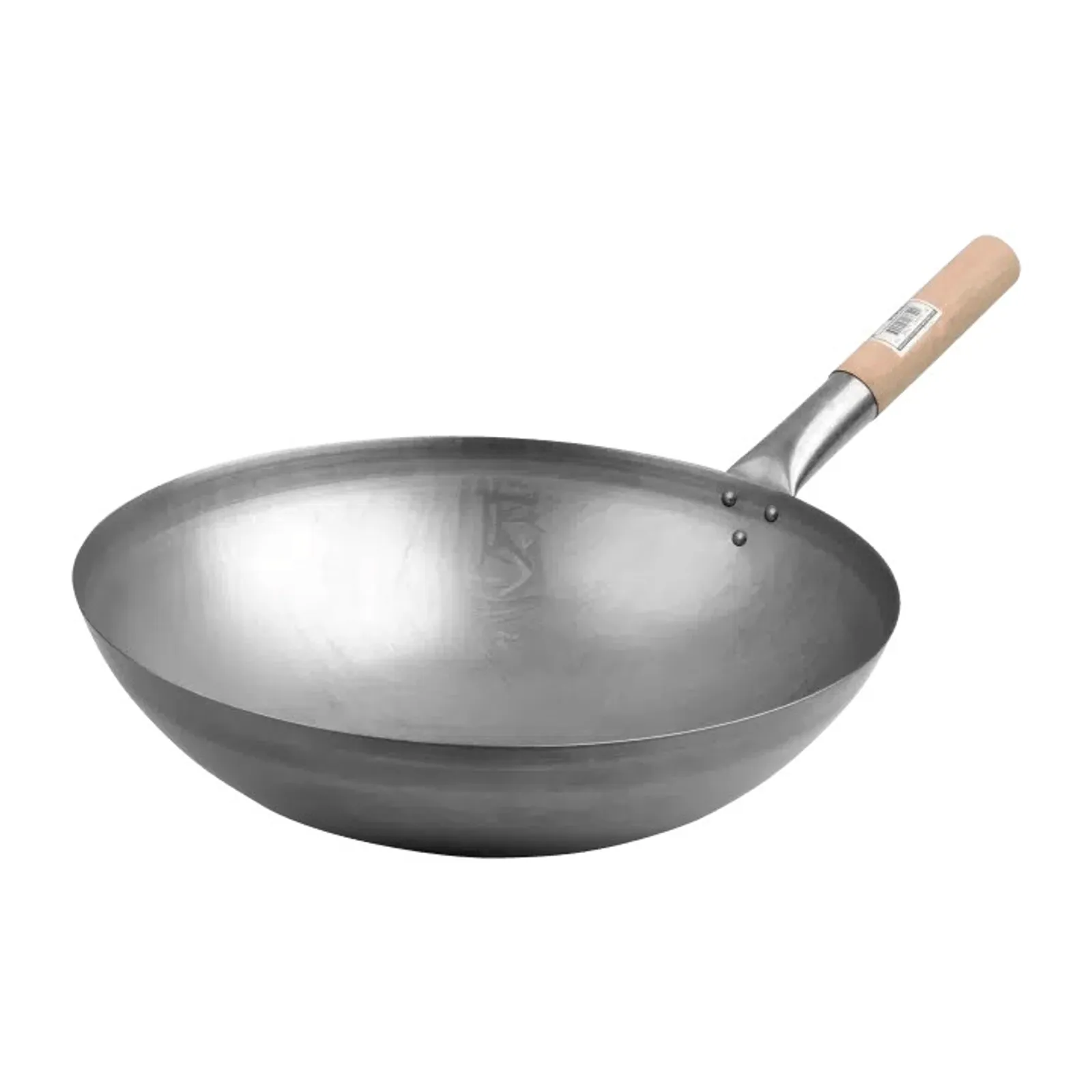 KH Classik Chef® 18654 - Wood Handle Round Bottom Wok 16" 400mm