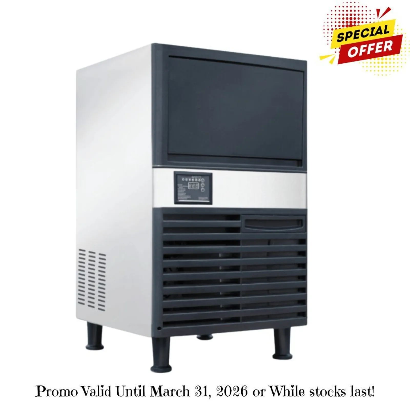 Blizzard-SN-80P Under Bench Ice Maker Air Cooled 36kg/day