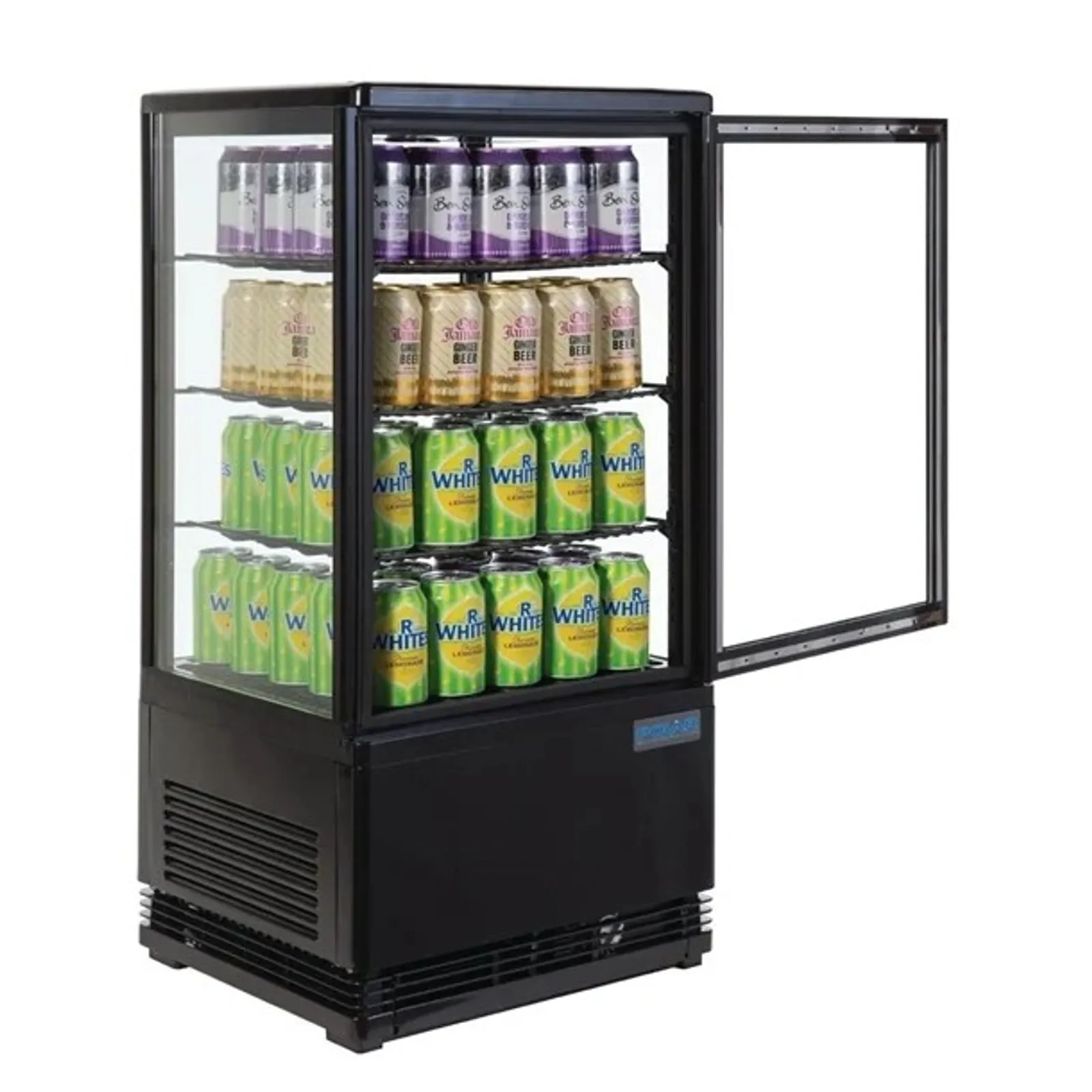 Polar CX577-A C-Series - Energy Efficient  Display Fridge Black 68Ltr