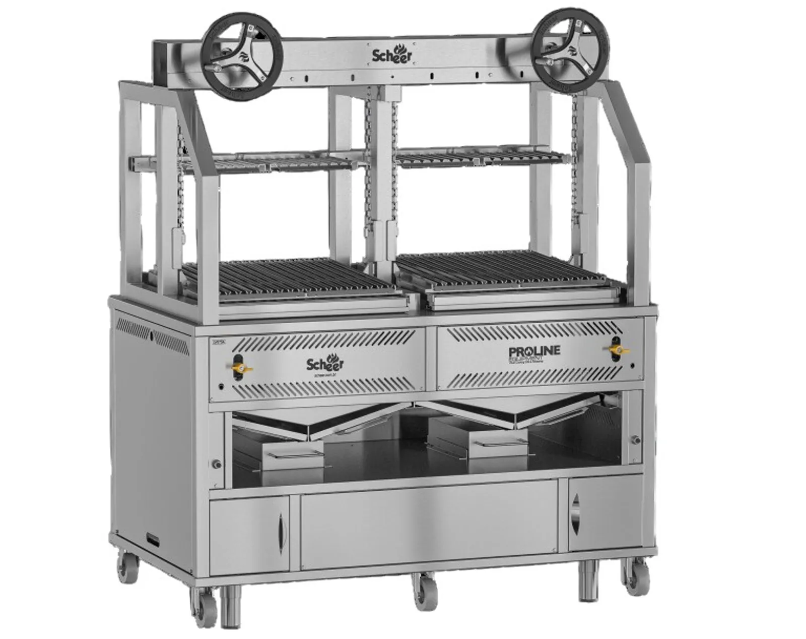 Scheer LV675A-1200 - Gas Lava Rock Commercial Lifting Grill 1200mm