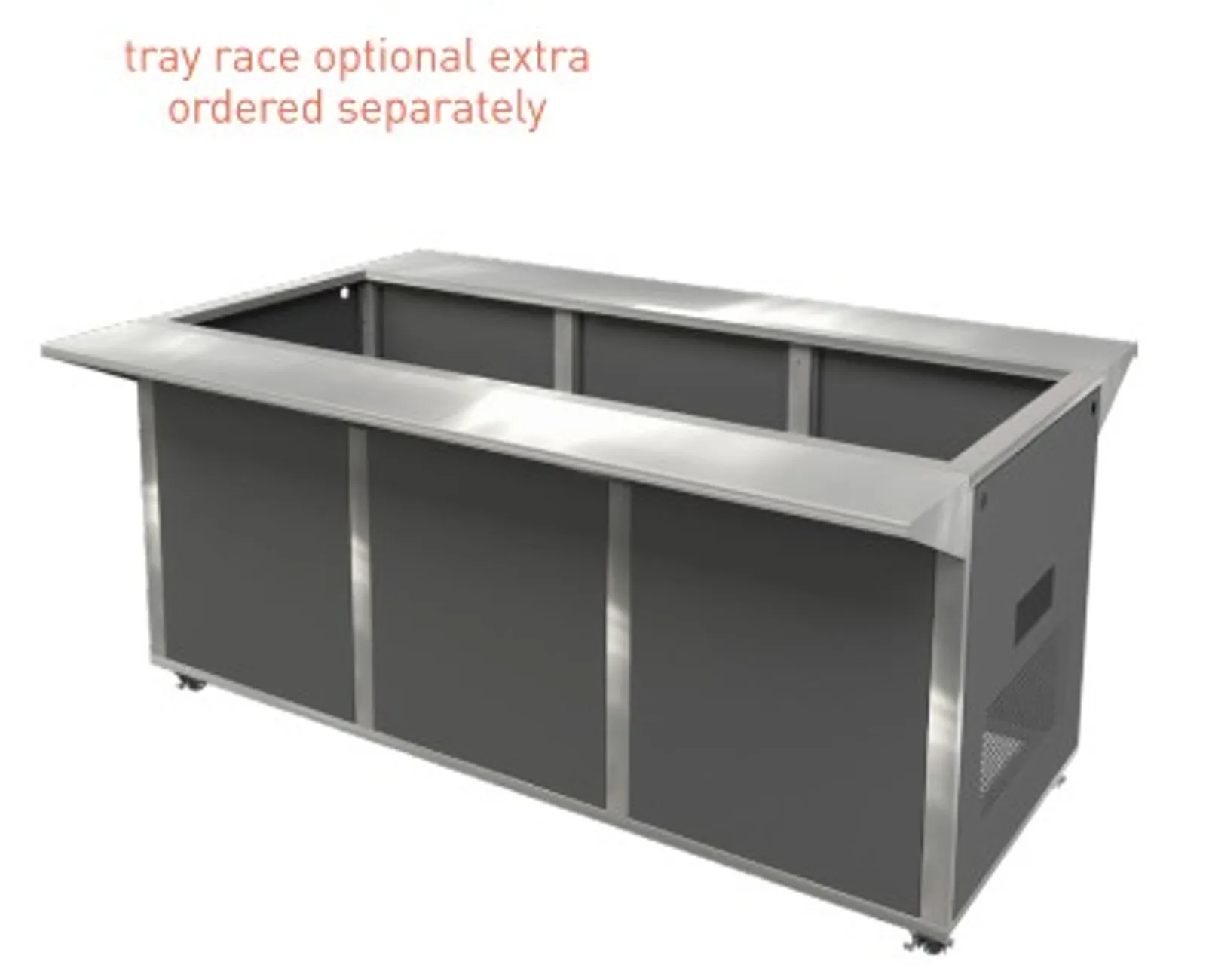 Cossiga LSCK5 - Counter Kit, Flatpack Frame with Black Panels 1895mm