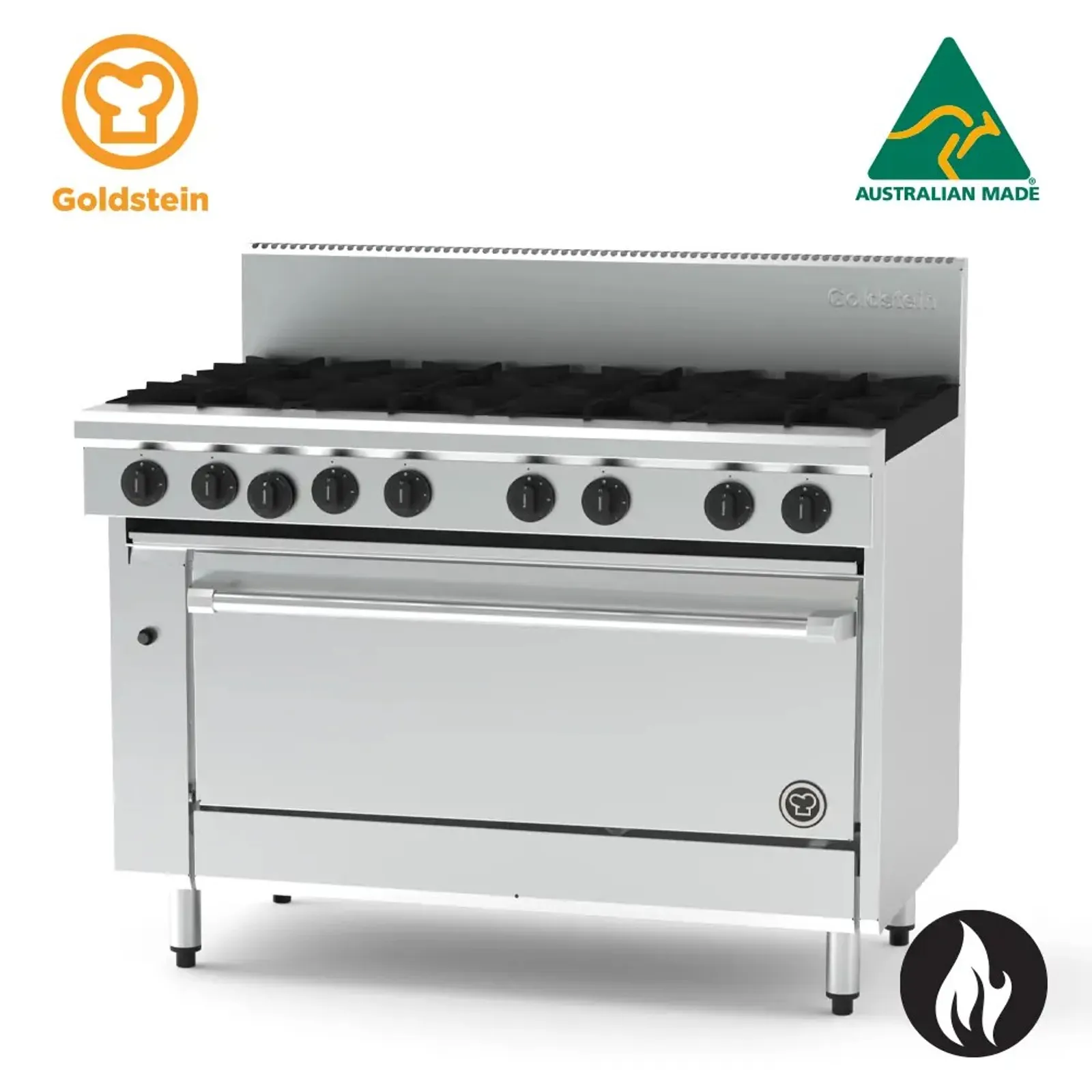 Goldstein PFC24G440E-X - 4 Burners with 610mm Griddle & 1005mm Convection Oven Electric
