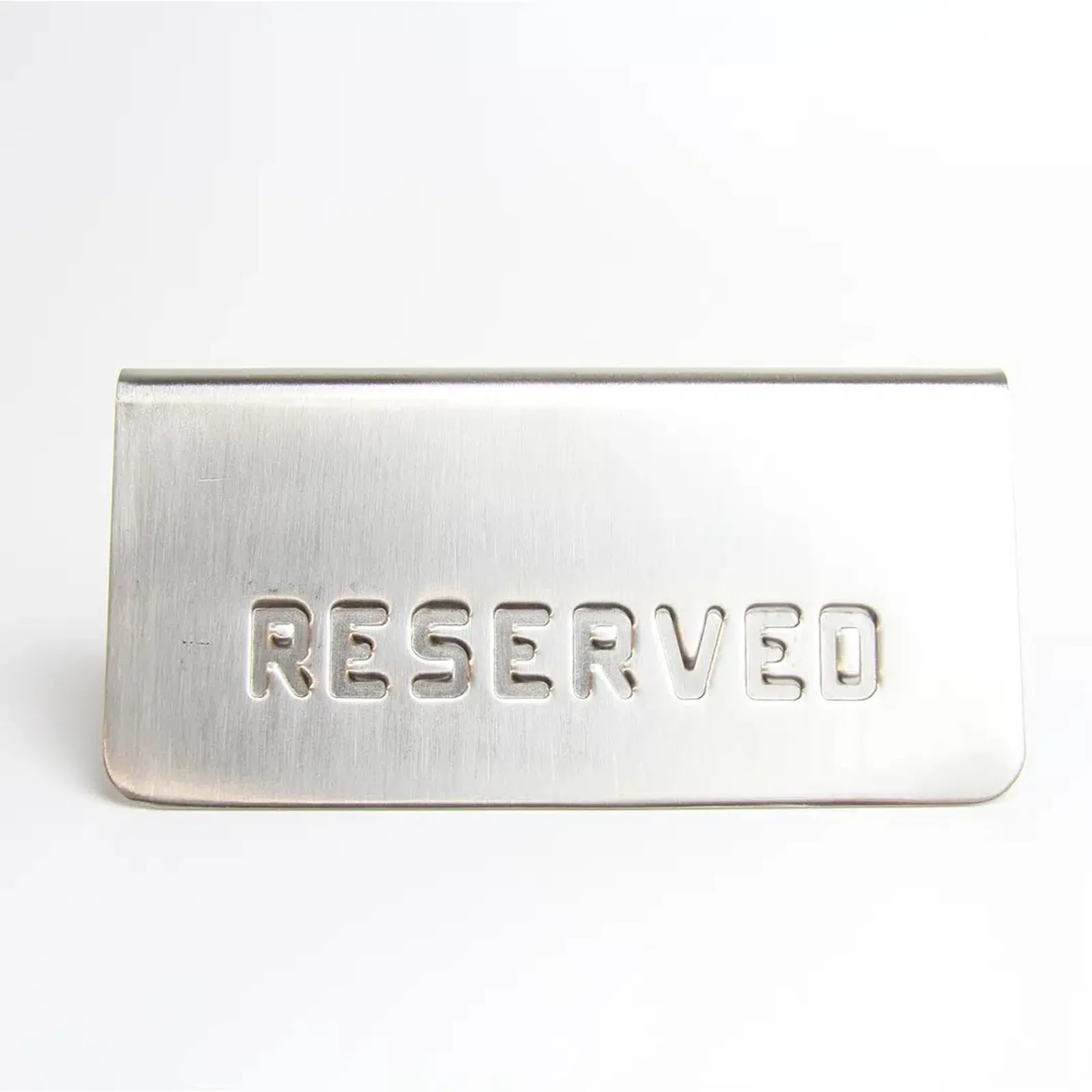 KH Classik Chef 32175 - Reserved Sign S/Steel "A" Frame (Pack Of 12)