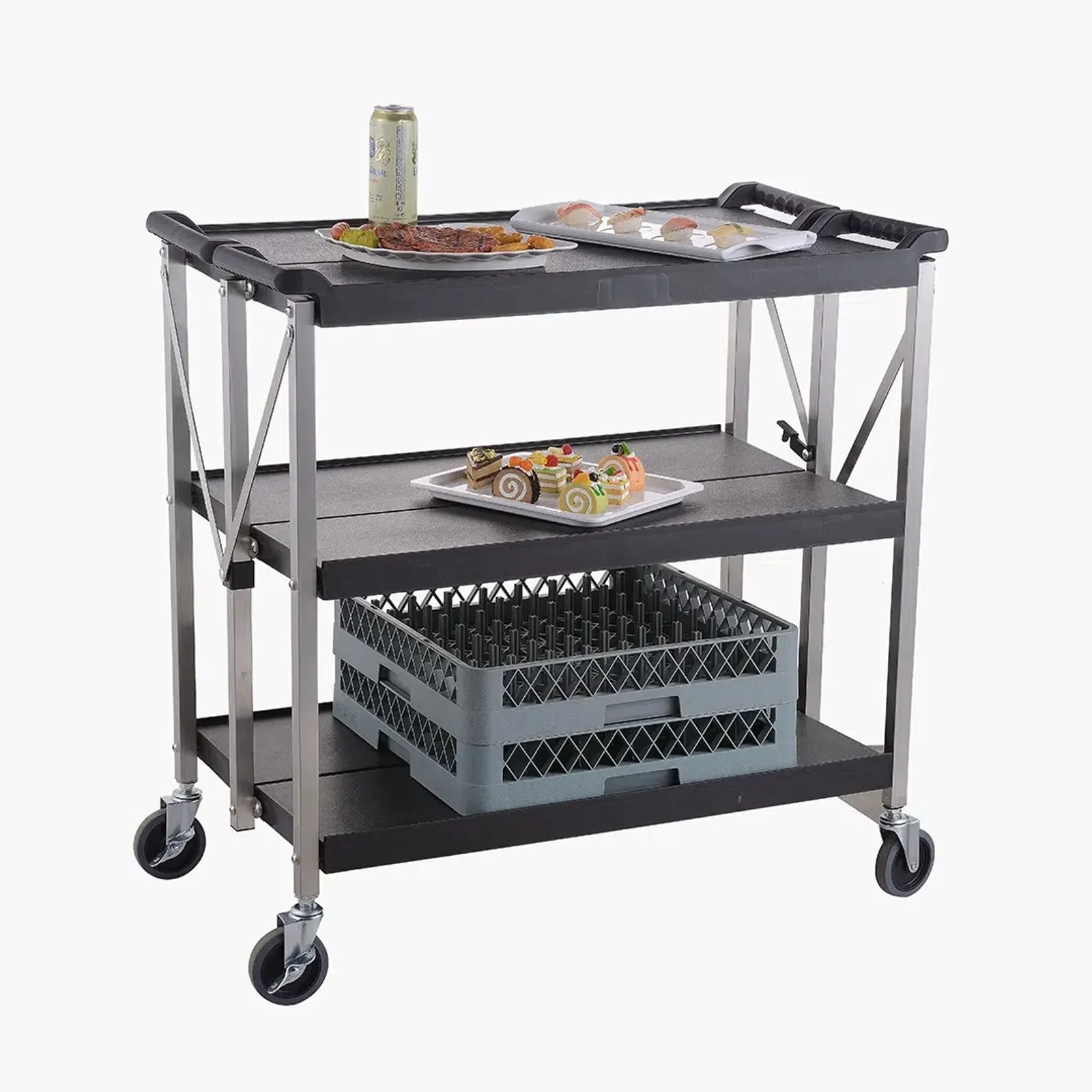 KH Classik Chef 97142 - KH Foldable Trolley Small Black