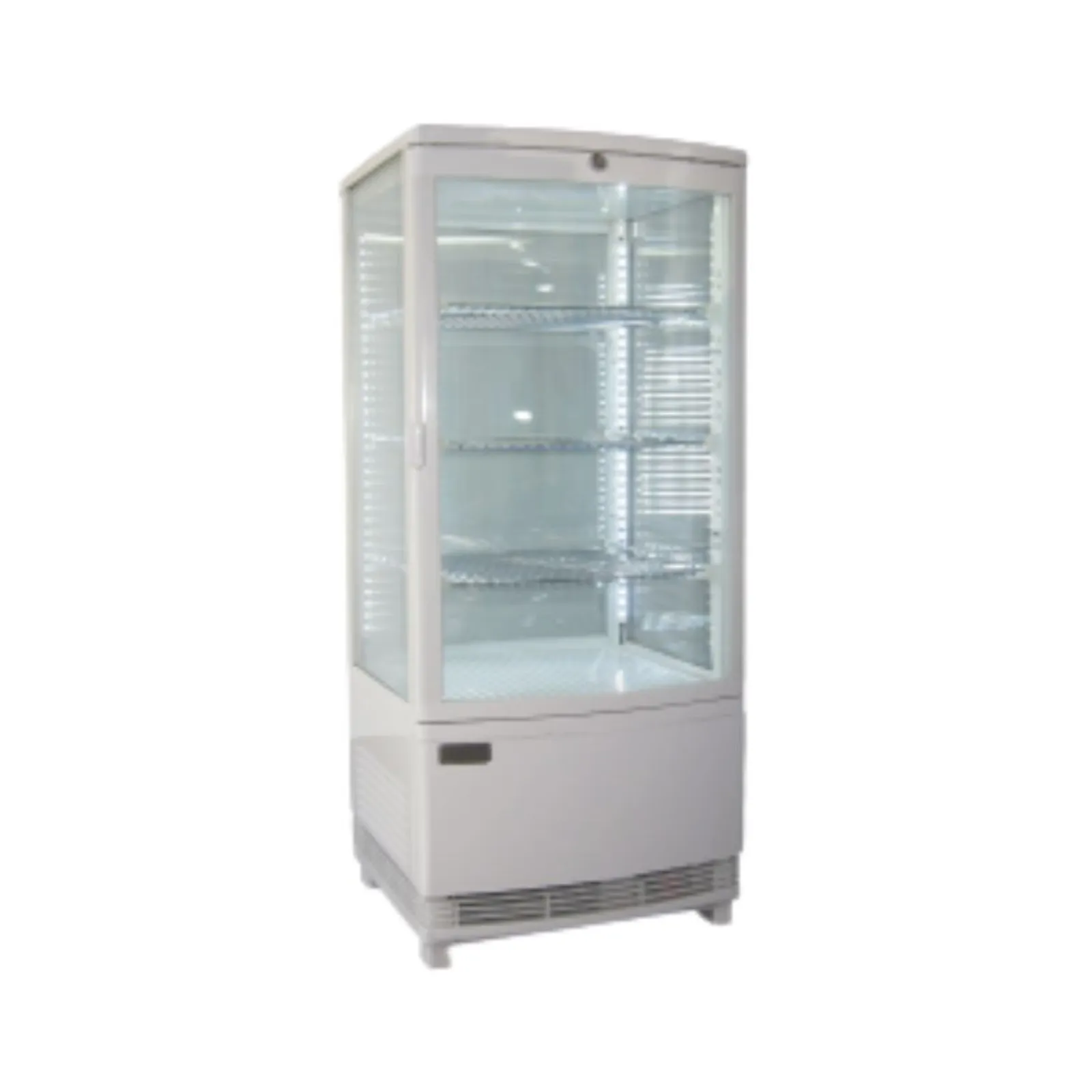 Exquisite CTD78 - 4 Sided Glass Counter Top Display Fridge - White