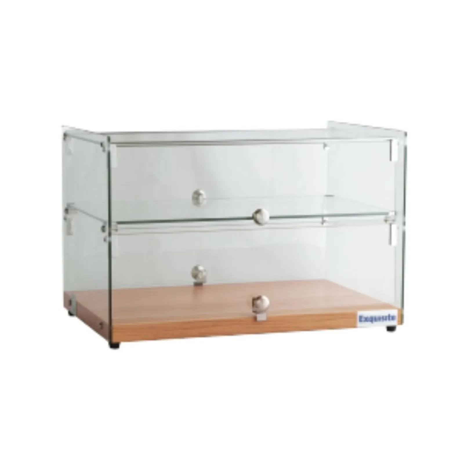 Exquisite CD50 - 2 Tier Flat Glass Ambient Cake Display