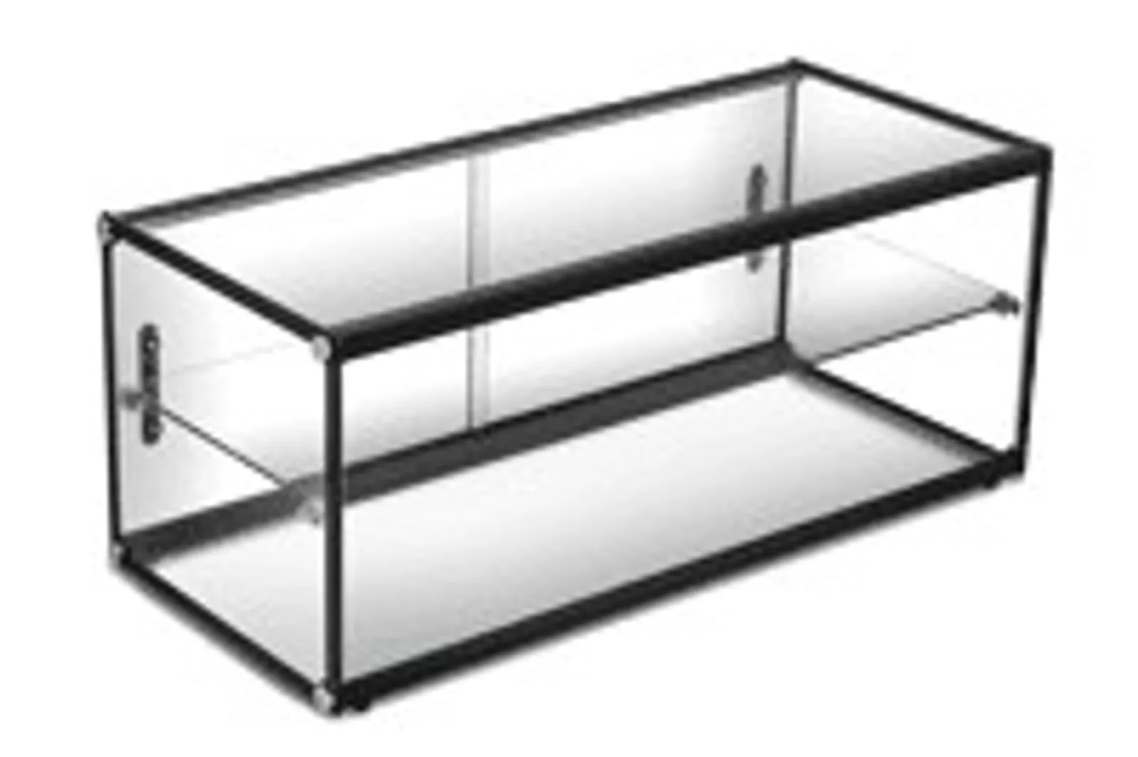 Exquisite CD120 - Two Tiers Flat Glass Ambient Cake Display