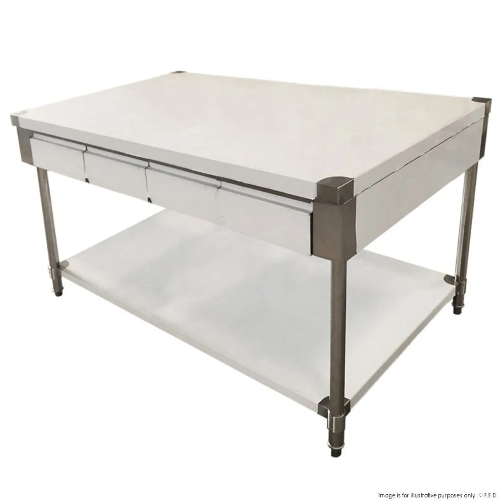 Modular Systems SWBD10-1800 - Workbench with 4 Drawer Each Side