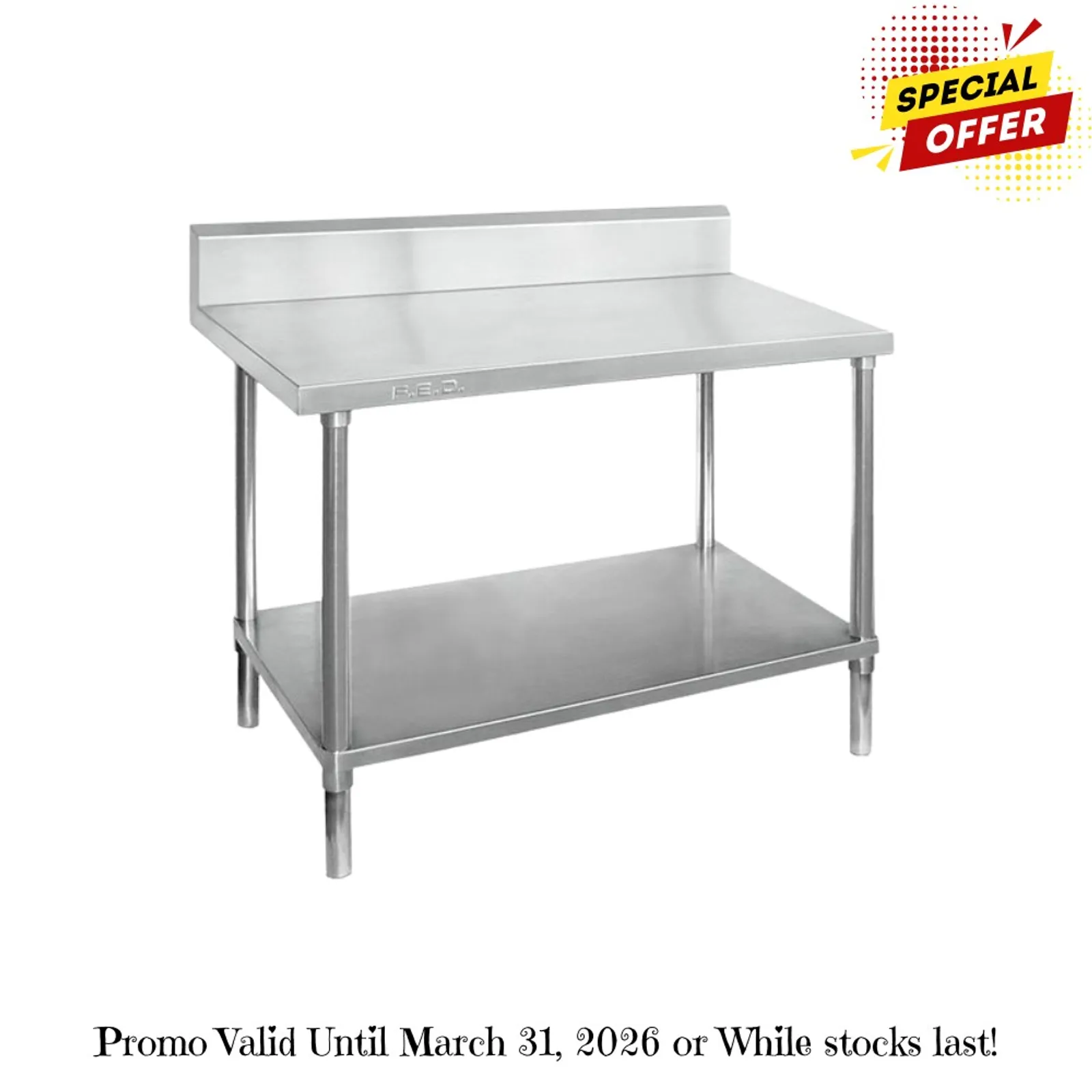Modular Systems WBB6-0900/A - Workbench with Splashback