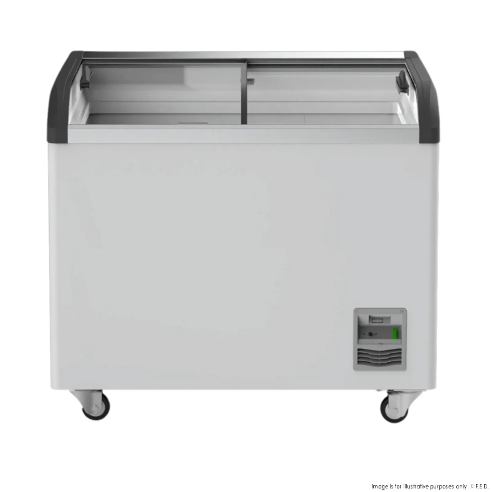 Thermaster SD-306K - Heavy Duty Supermarket Glass Sliding Lid Freezers 303L