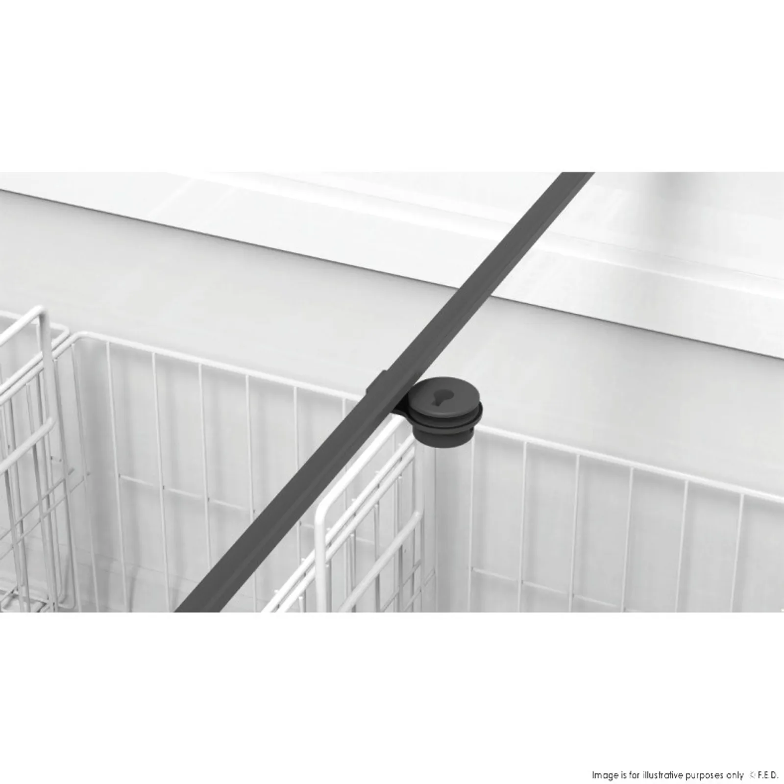 Thermaster SD-306K - Heavy Duty Supermarket Glass Sliding Lid Freezers 303L