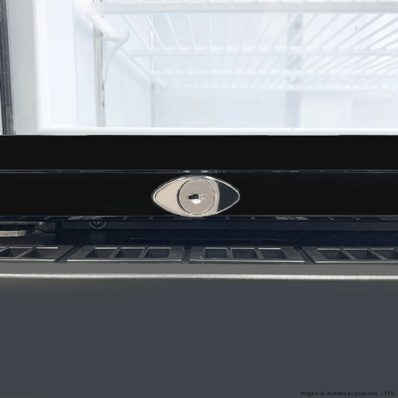 Thermaster LG-370BP - Single Glass Door Colourbond Upright Drink Fridge