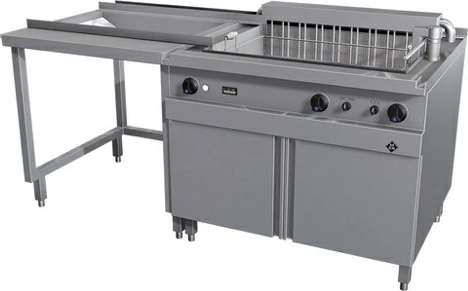 MKN 10011678 - Electric Industrial Deep Fat Fryer, Lifting Right, Discharge System Left