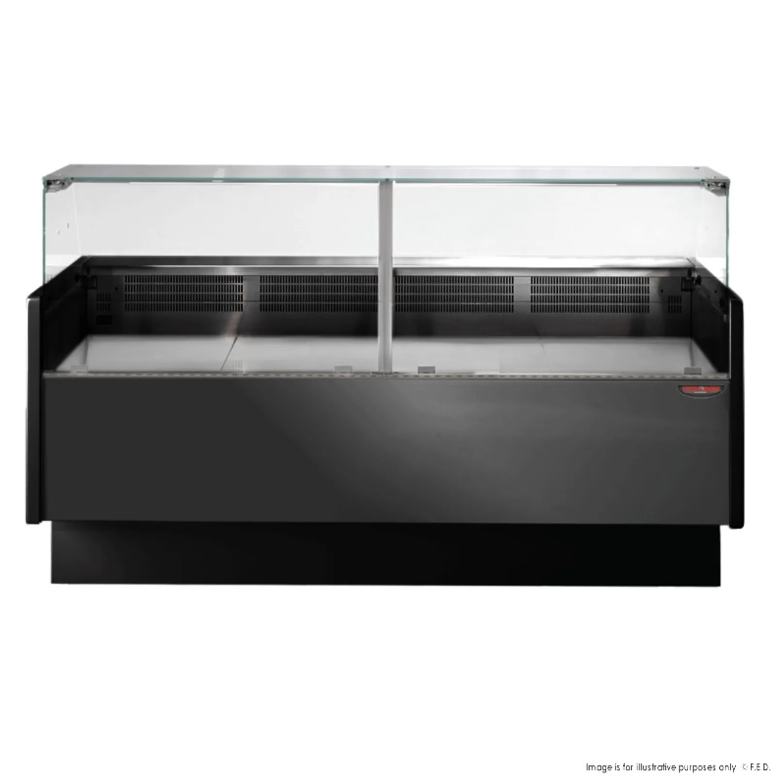 Tecnodom TDMR-0820B - Serie MR80 Black 2000mm Wide Deli Display
