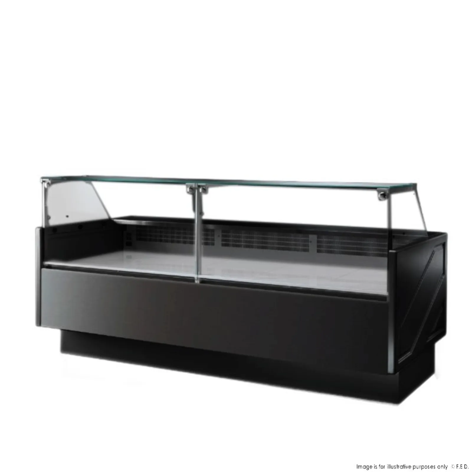 Tecnodom TDMR-0825B - Serie MR80 Black 2480mm Wide Deli Display