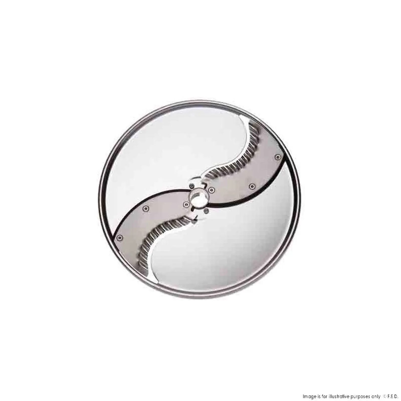 Dito Sama DS650090 - Stainless Steel Disc With Corrugated S-Blades 3 mm