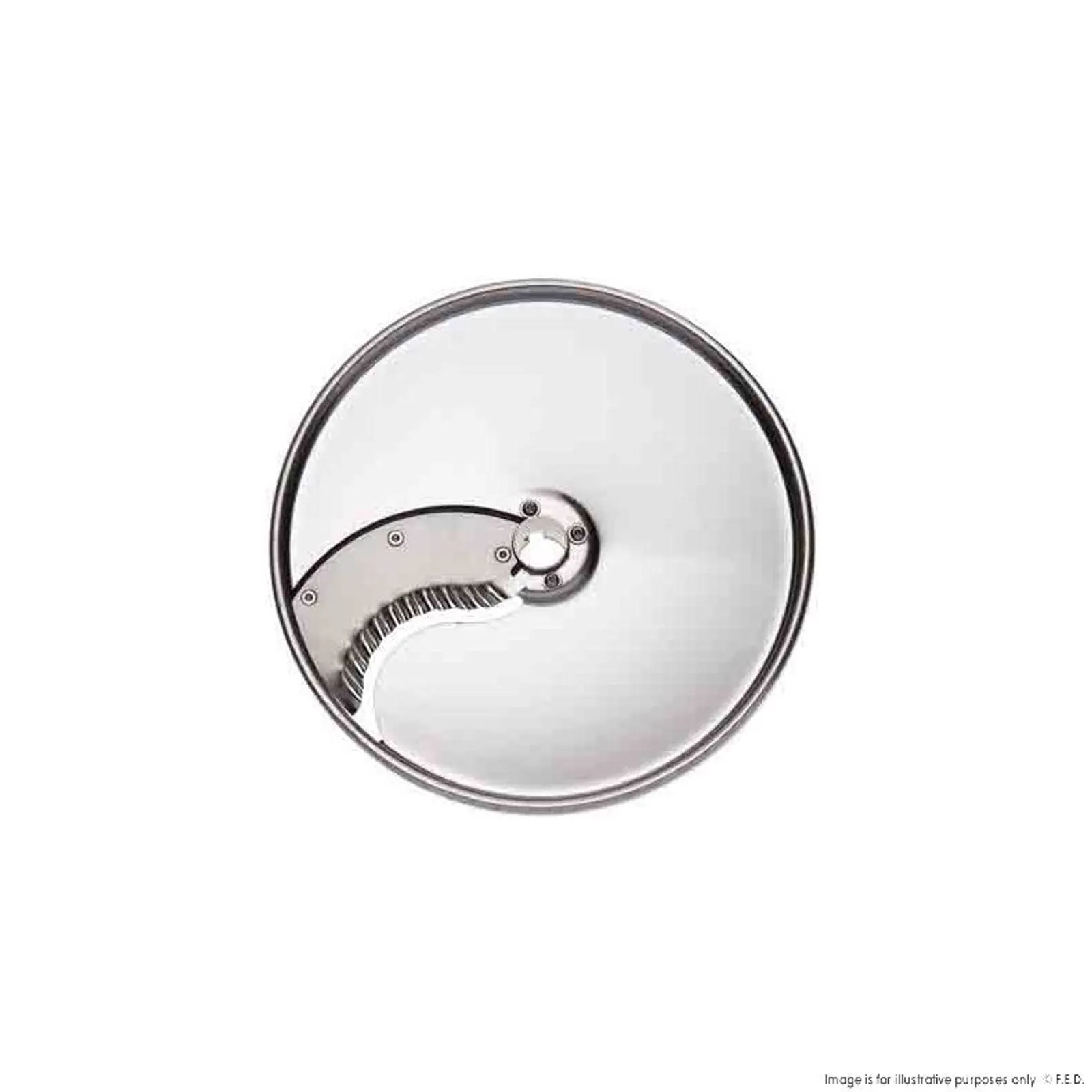 Dito Sama DS650162 - Stainless Steel Pressing/Slicing Disc With Corrugated S-Blades (Balanced) 8 mm