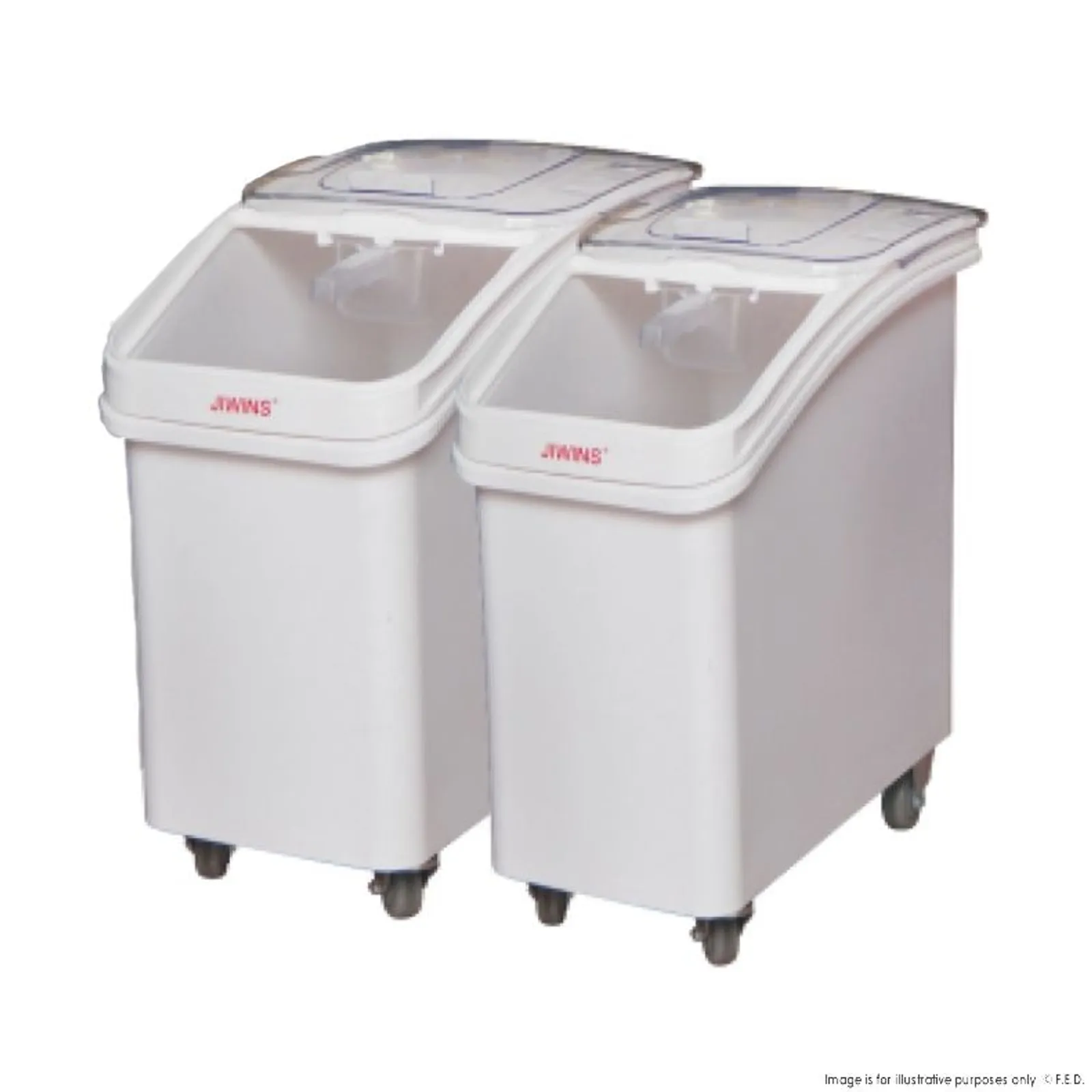 Fed JW-S81 - Food and Ingredients Bin on Castors 81L