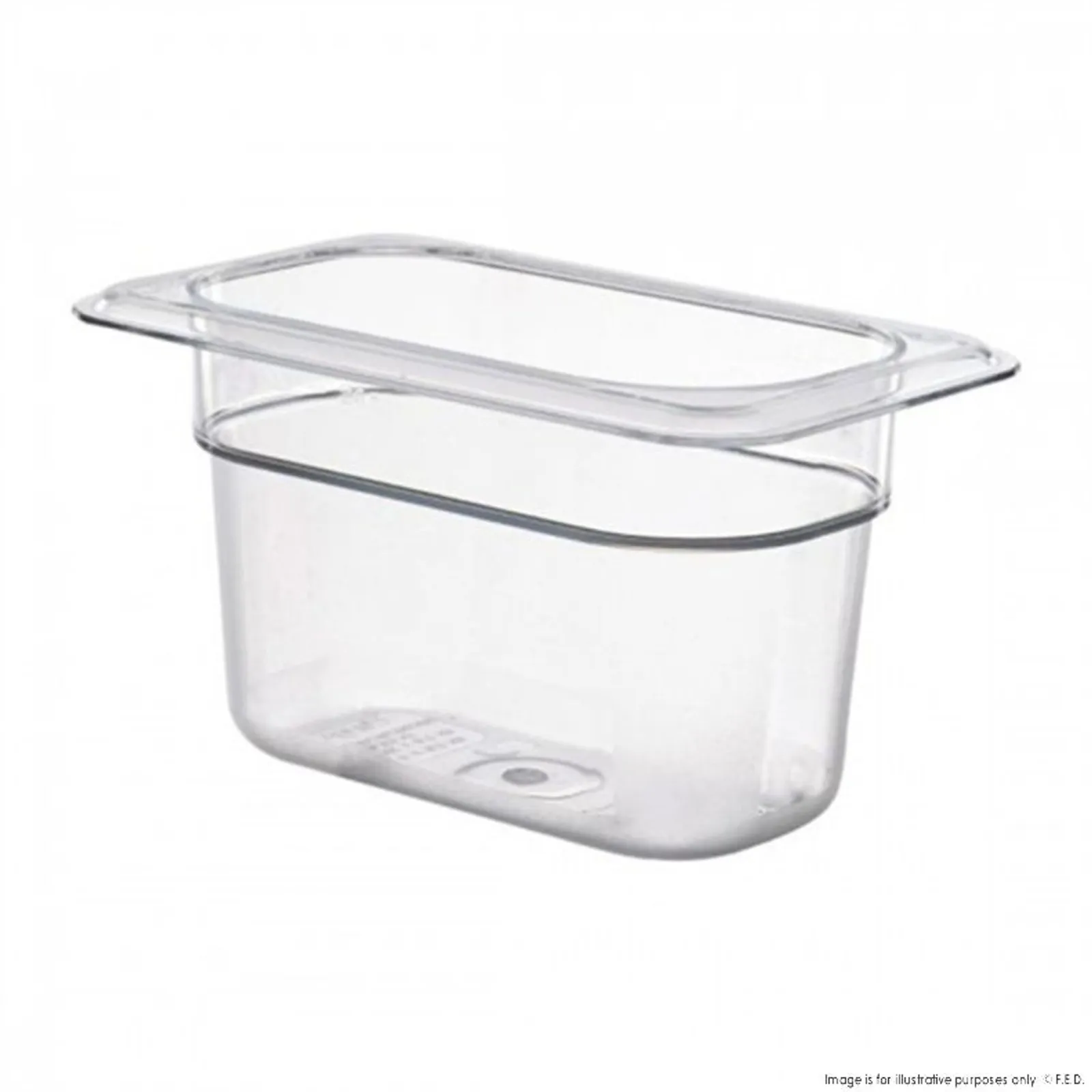 Fed JW-P194 - Clear Poly 1/9 Gastronorm Pan